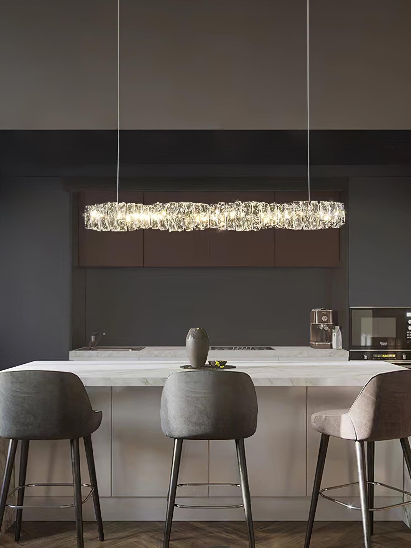 Long Crystal Pendant Lamp