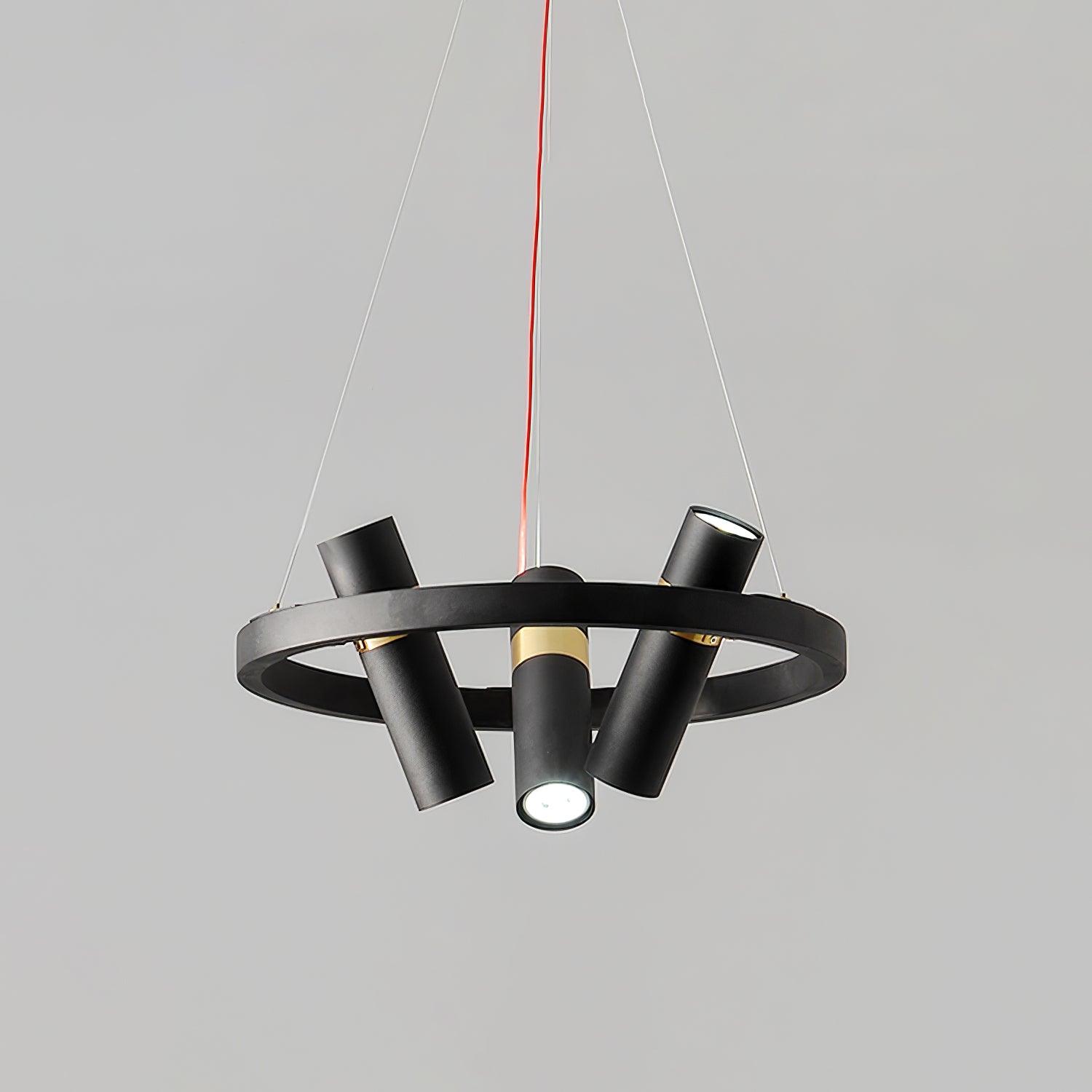 Black Mutil Pipe Chandelier