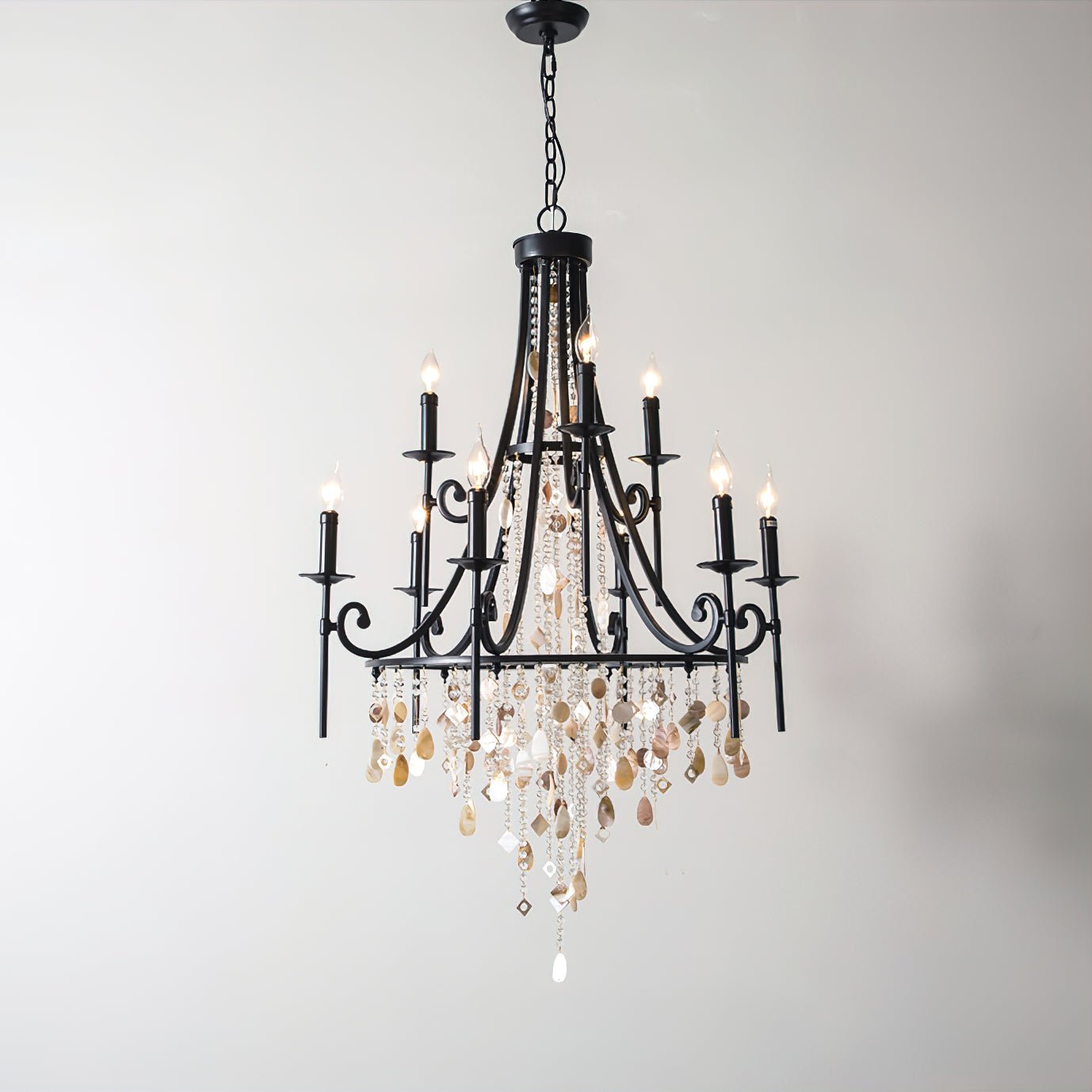 Tatum Lux Shell Crystal Chandelier