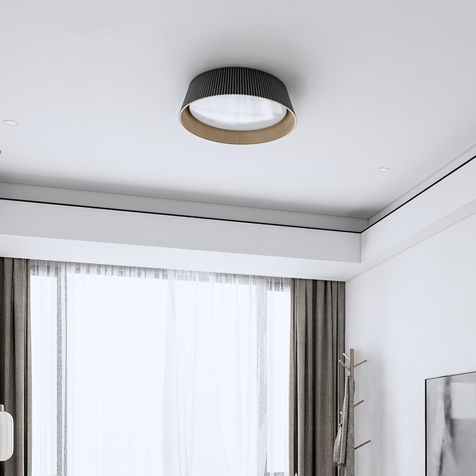 Modern Ribbed Ceiling Light