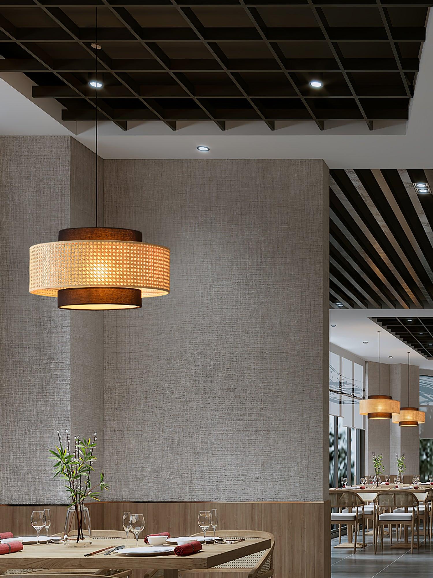 Drum Shade Pendant Light