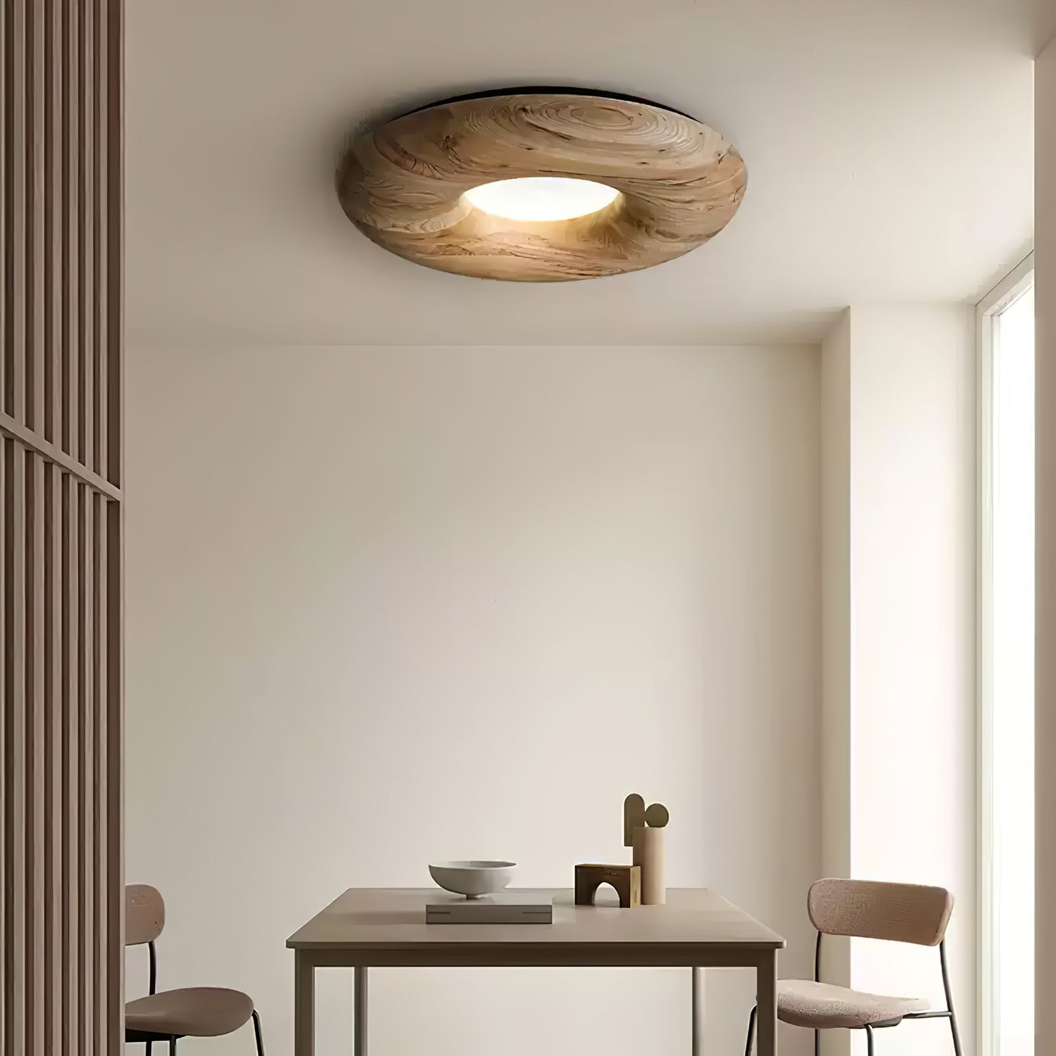 Donut Wood Ceiling Light