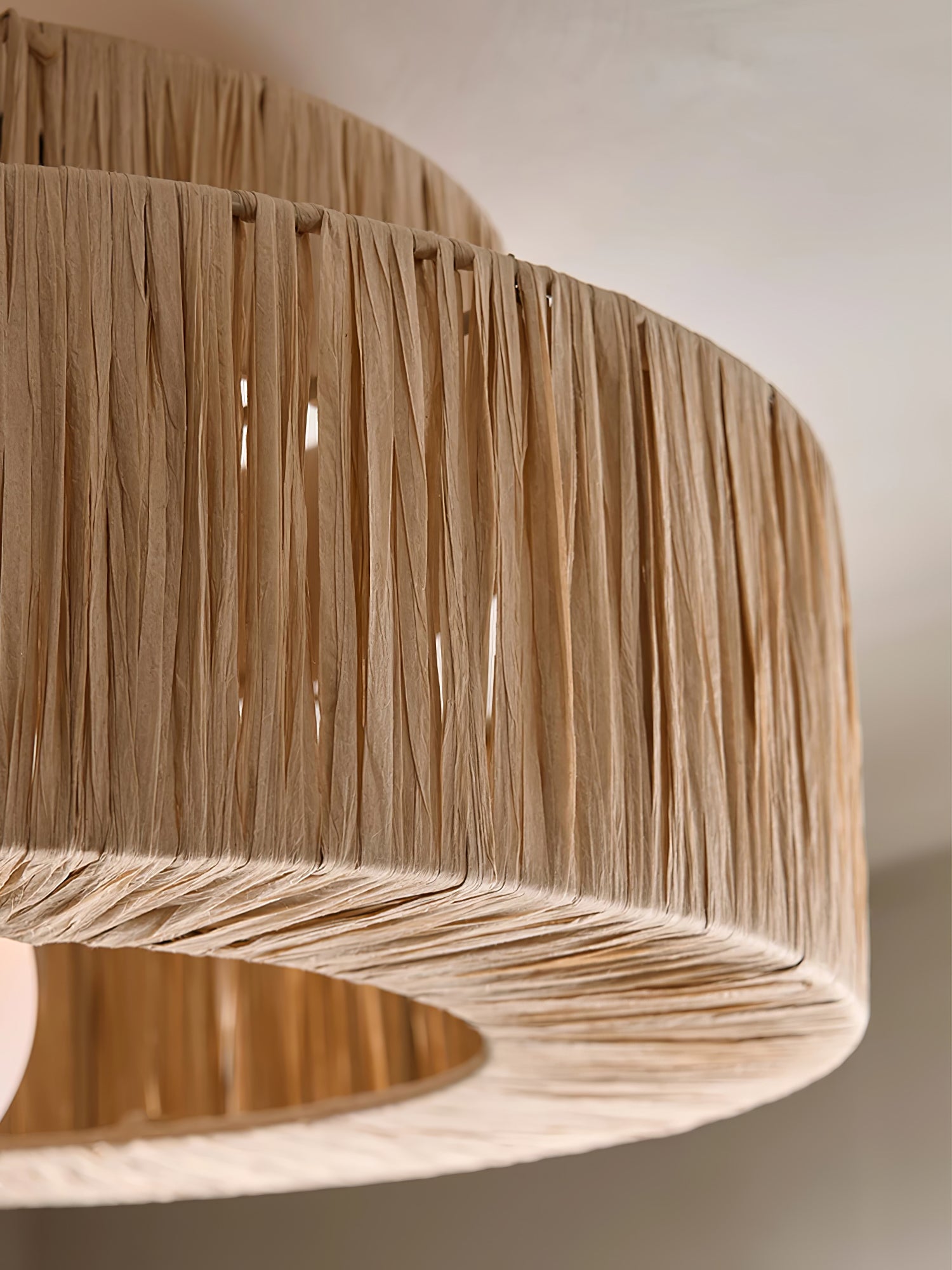 Straw Art Ceiling Lamp