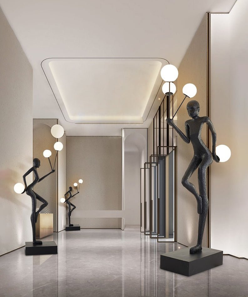 Juggling Sculptor Floor Lamp