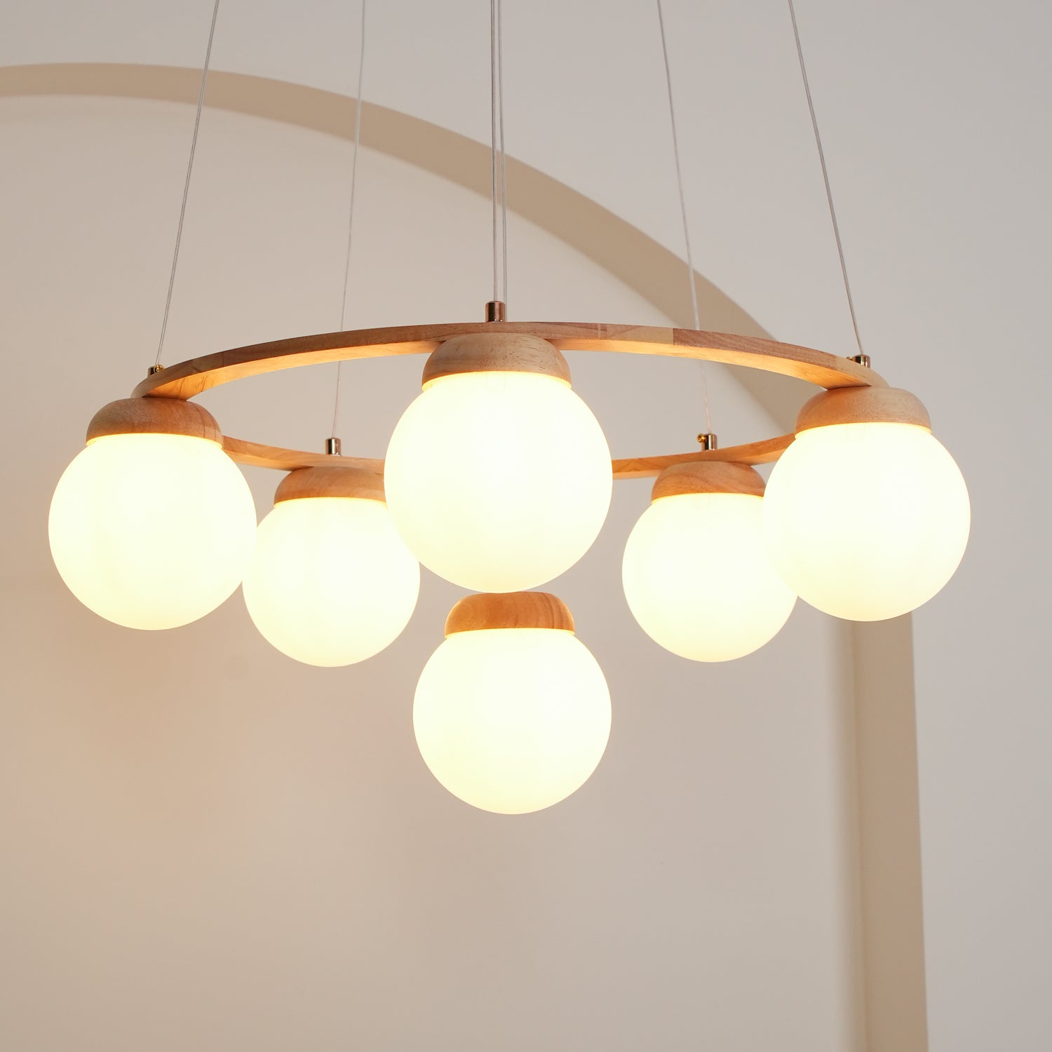 Miira Wood Chandelier