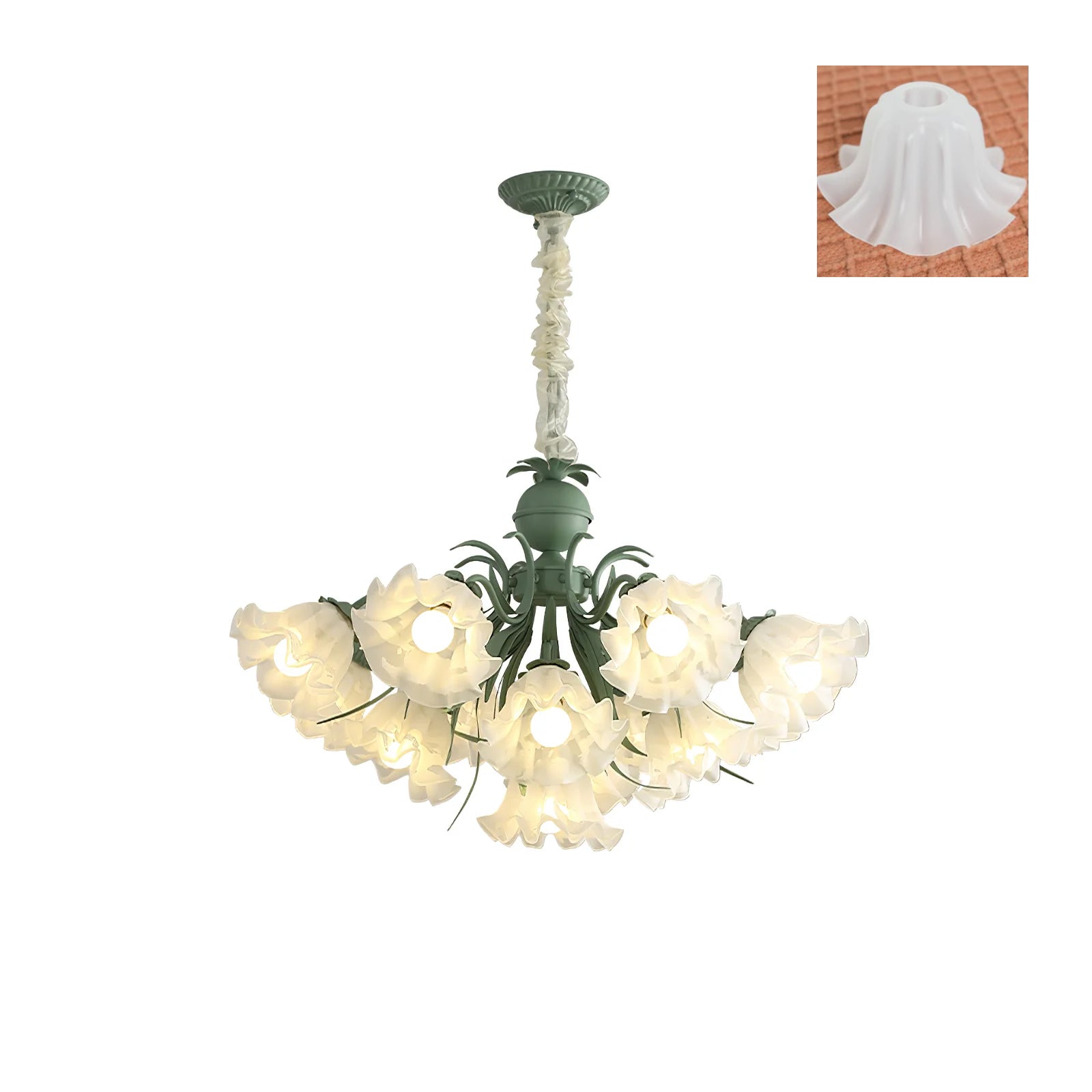 Lily of the Valley Flower Chandelier