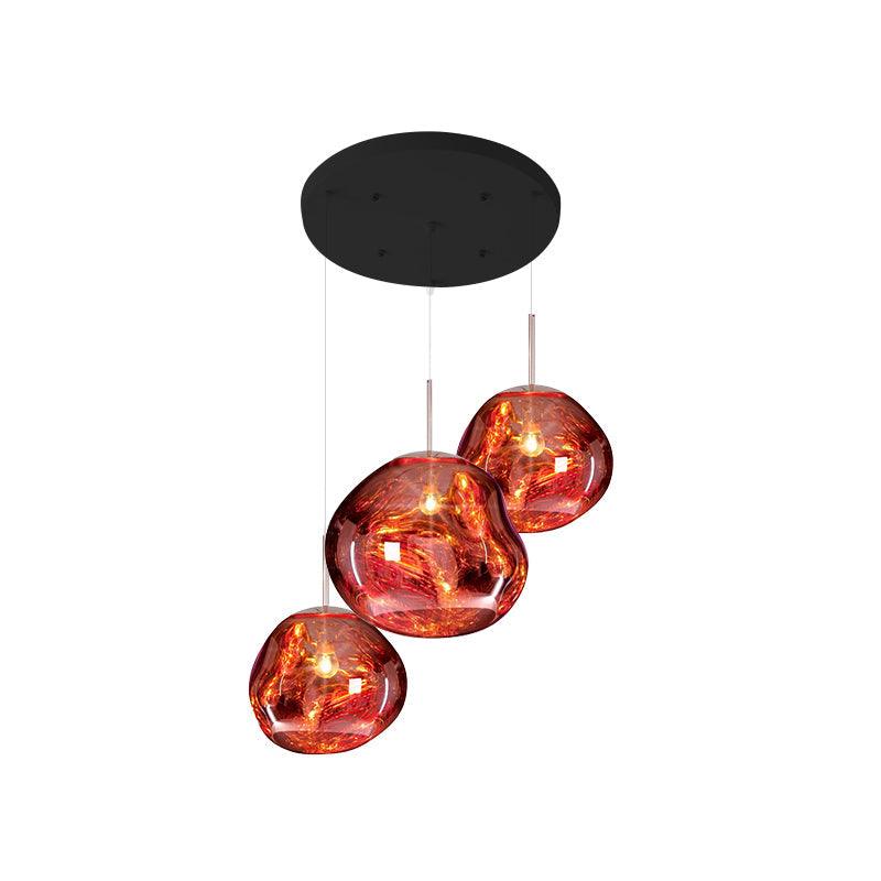 Multi Lava Round Pendant Lamp