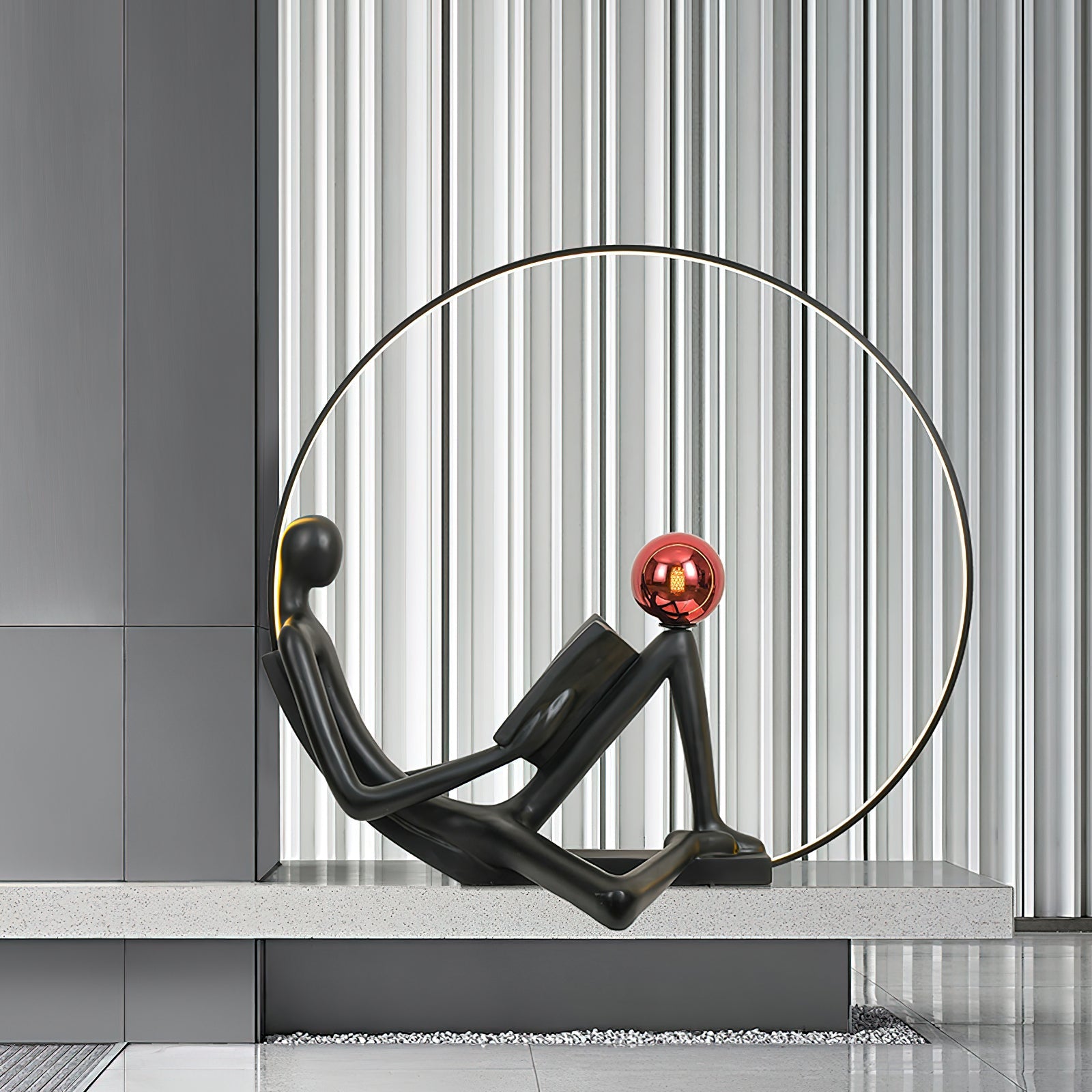 Reader Sculpture Floor Lamp