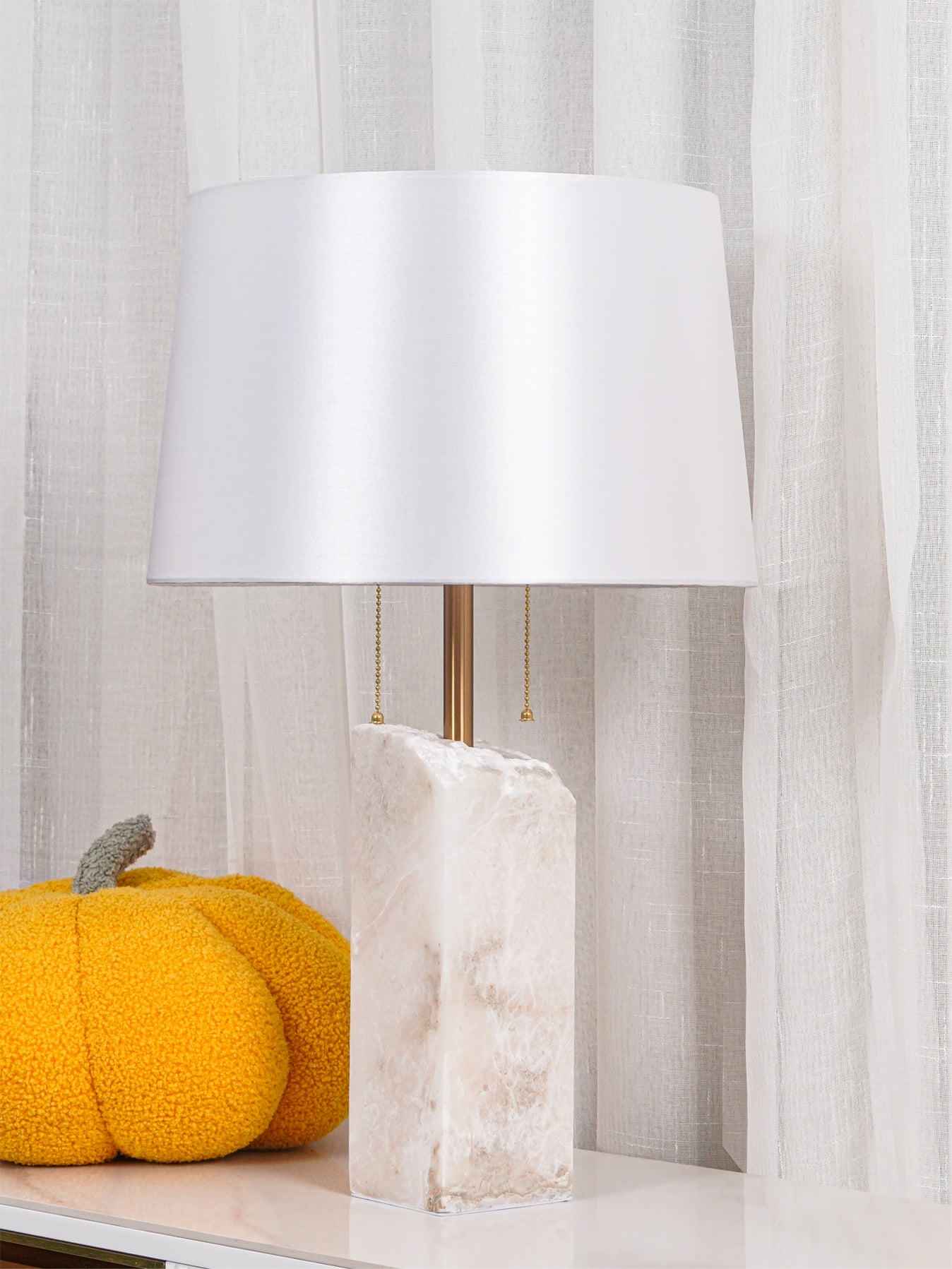 Raw Alabaster Table Lamp