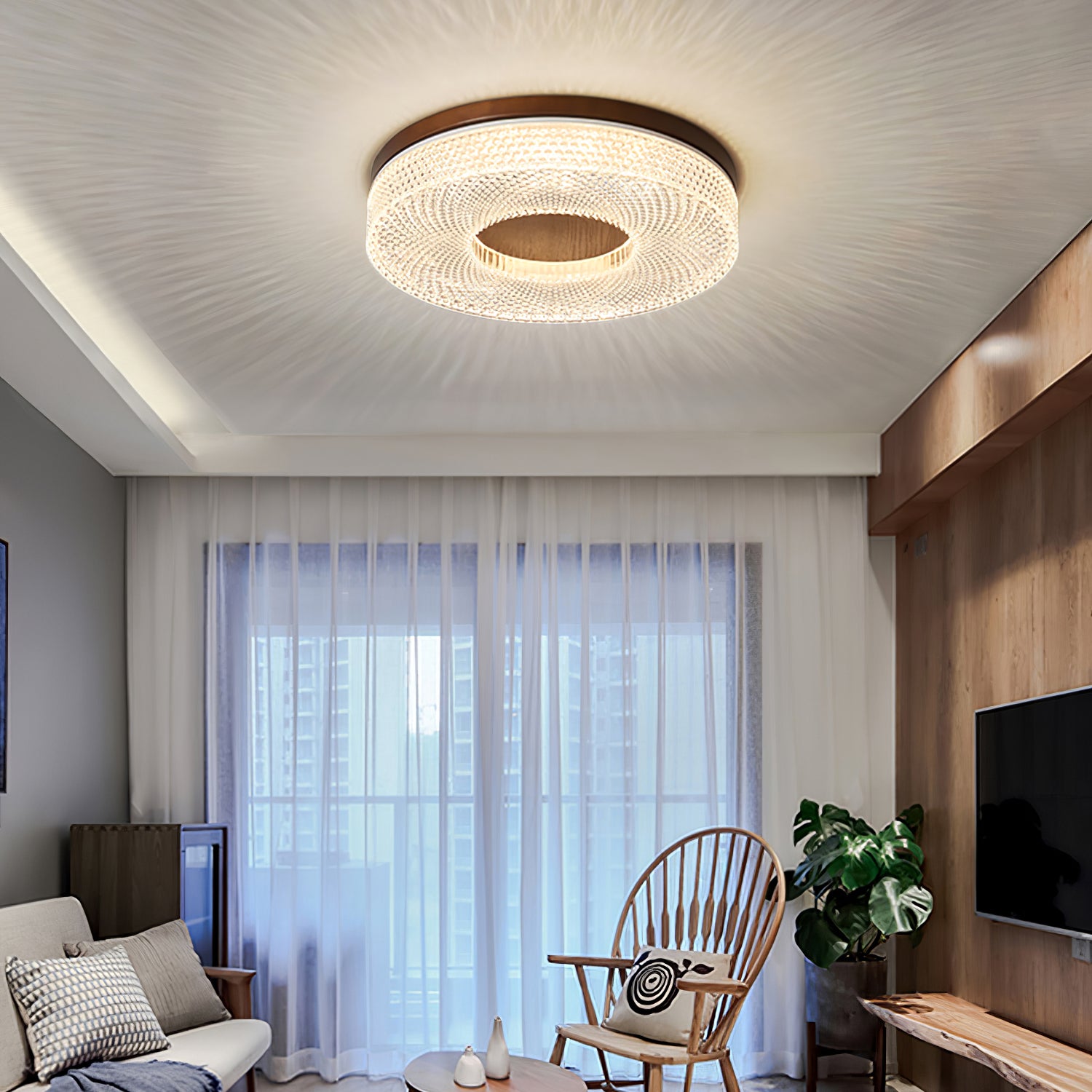 Acrylic Halo Round Ceiling Light