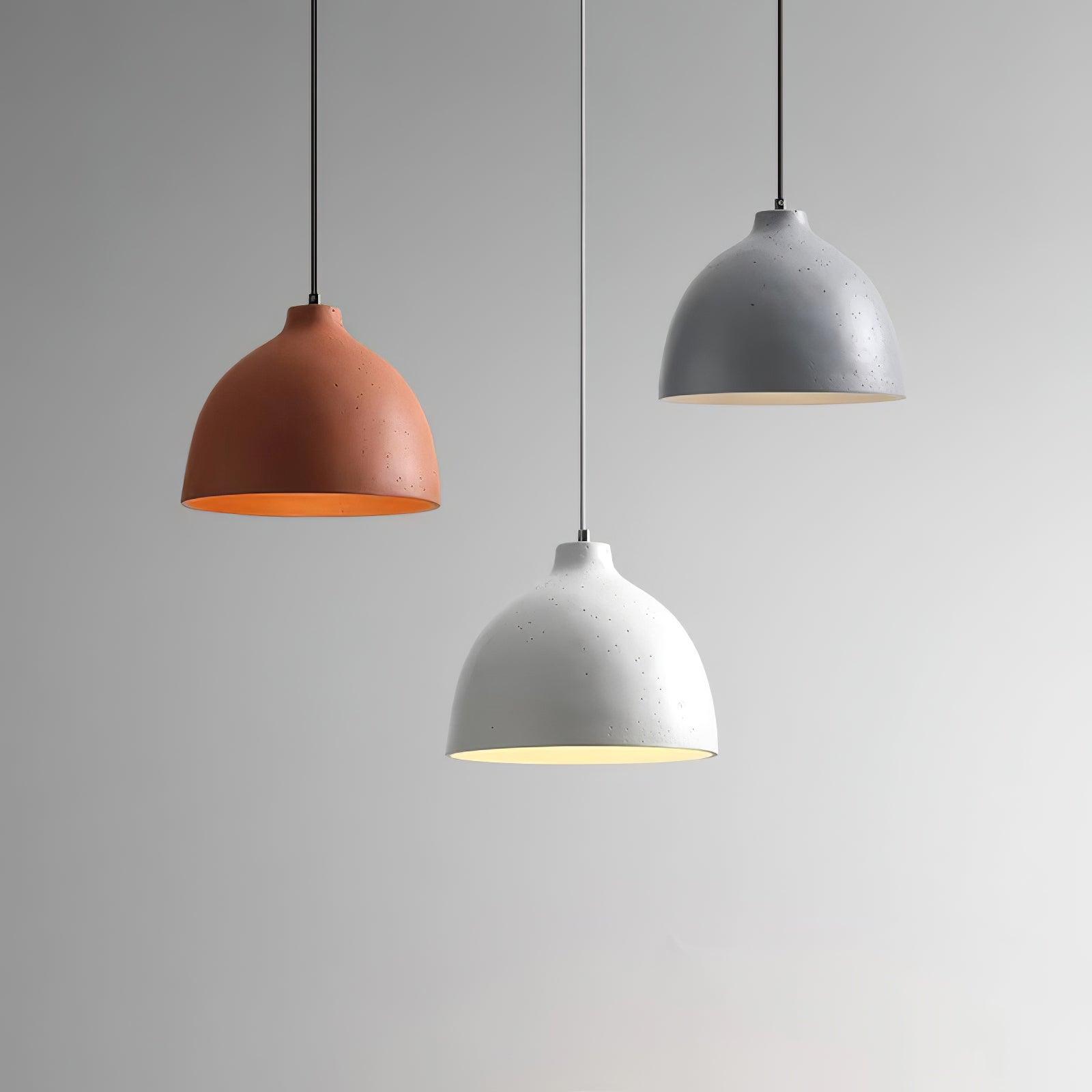 Resin Bowl Pendant Lamp