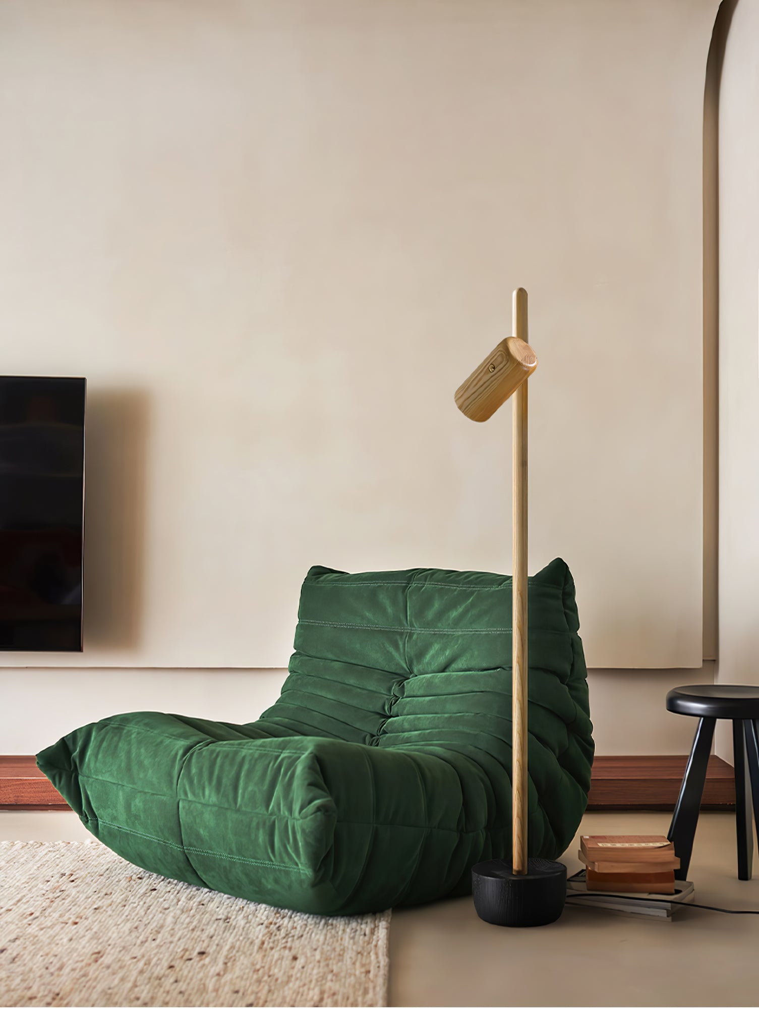 Spotlight Wood Floor Lamp