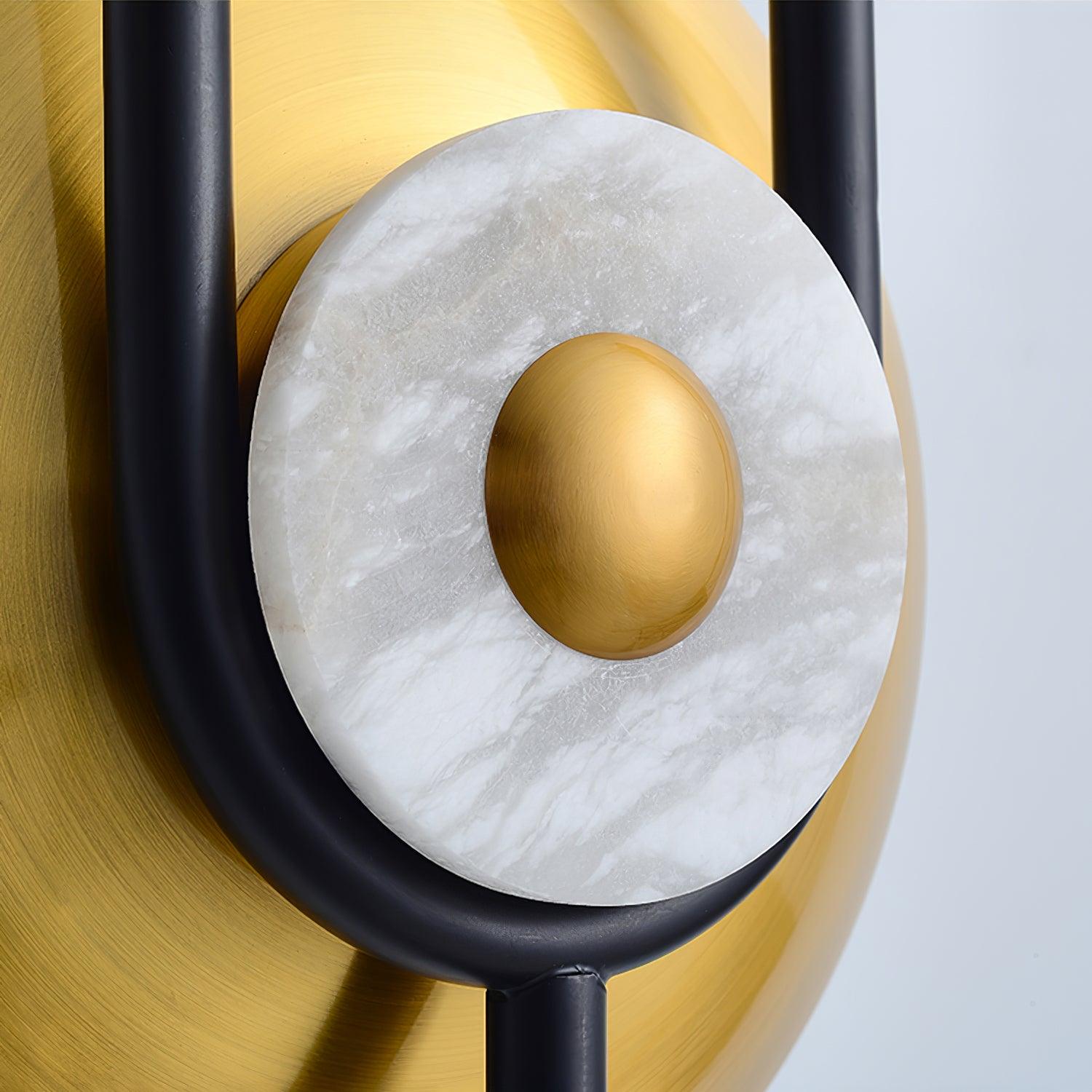 Ellipse Ring Marble Wall Light