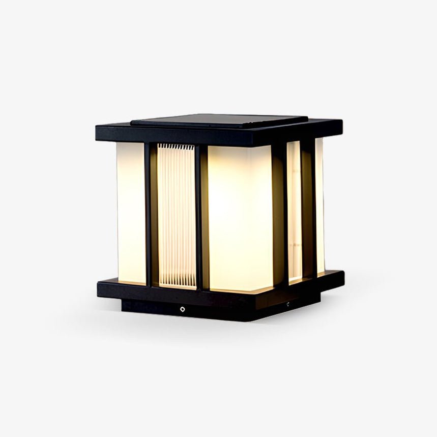 Modern Cube Solar Outdoor Light