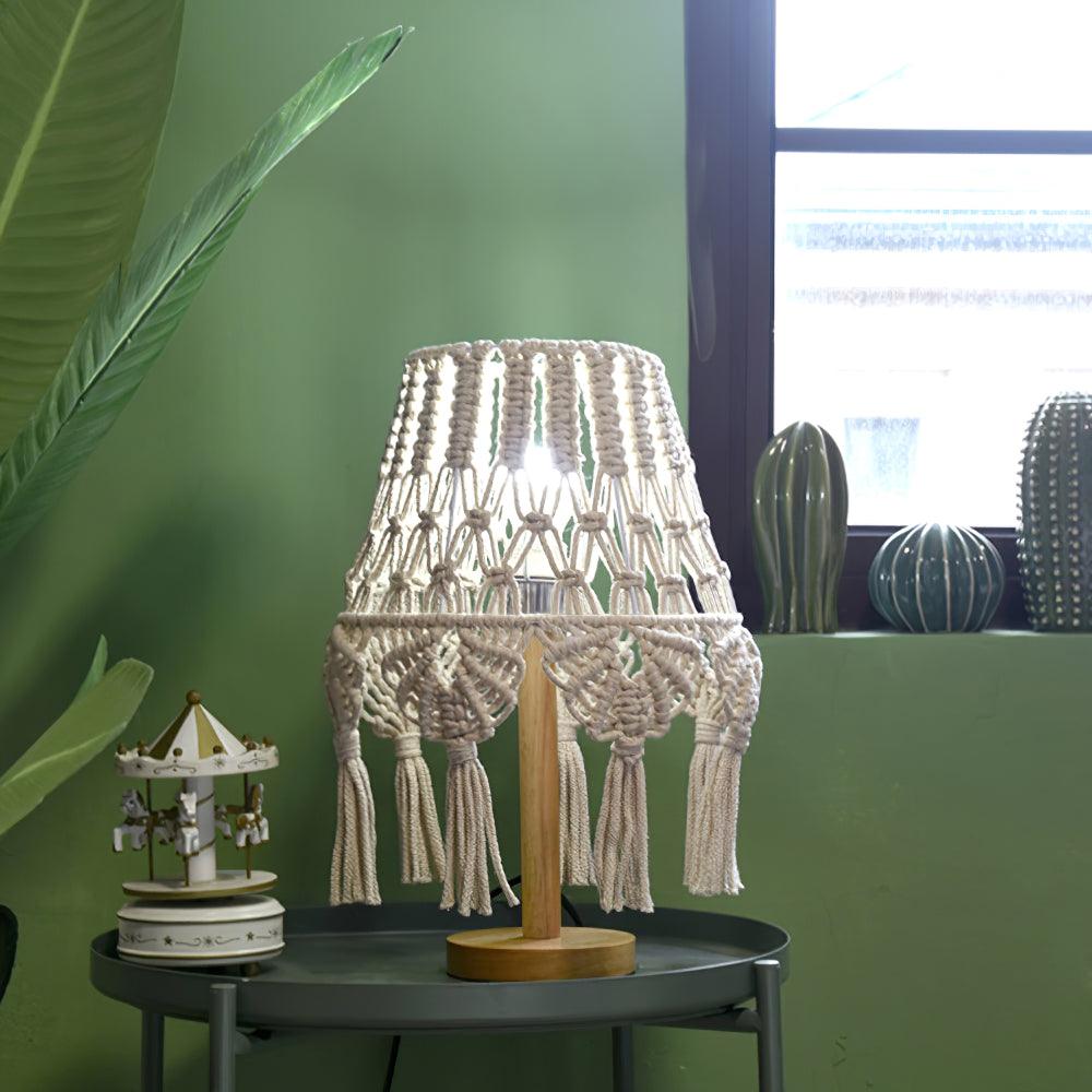 Macrame Table Lamp