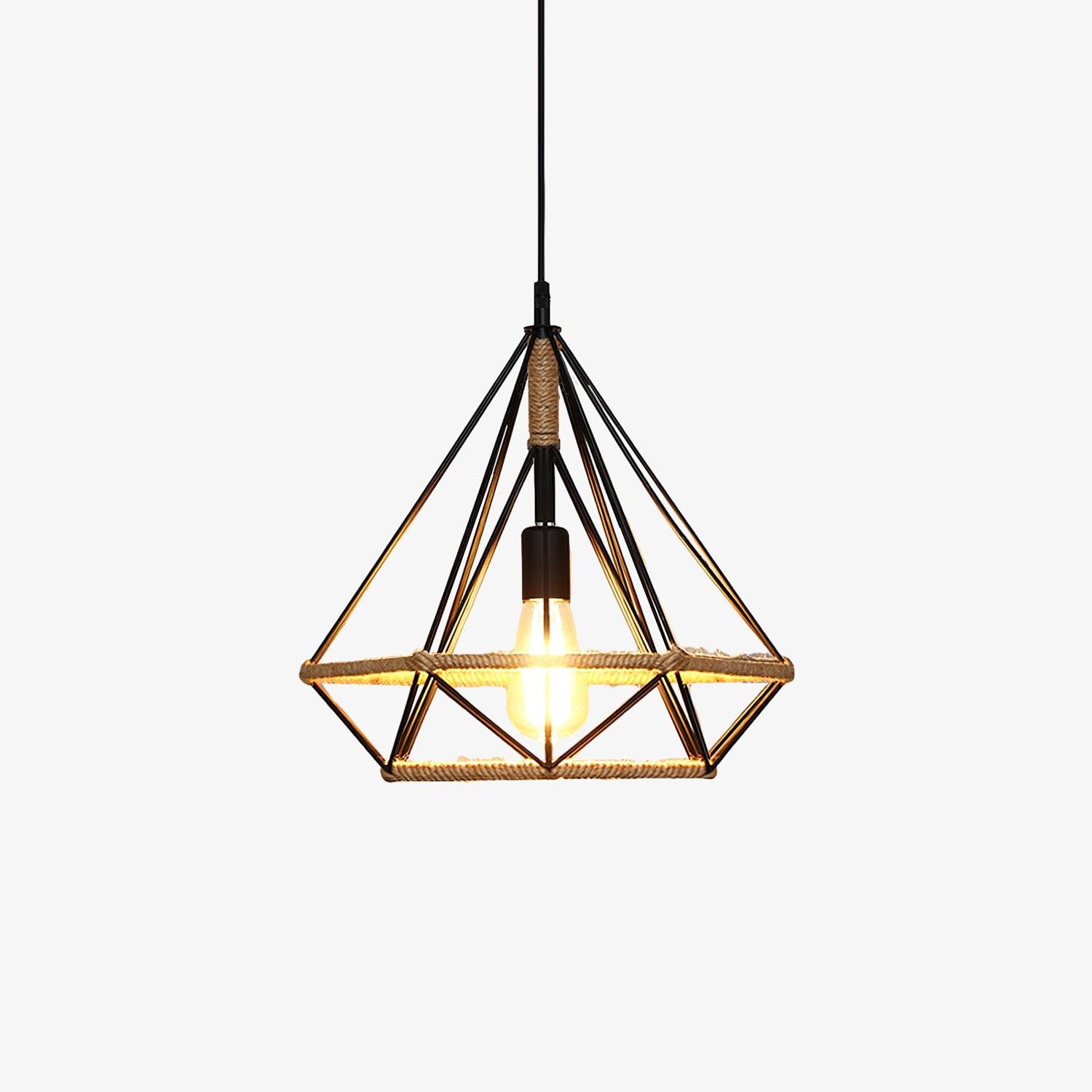 Retro Hemp Rope Interesting Pendant Light