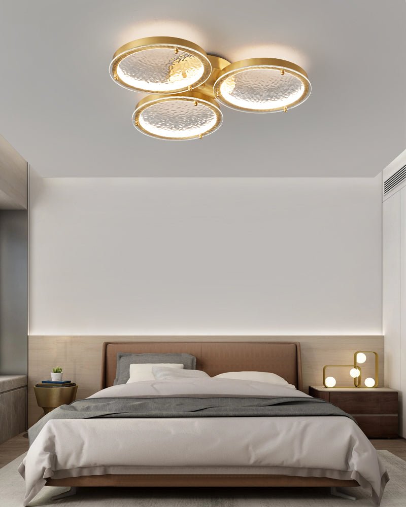 Golden Rings Ceiling Light