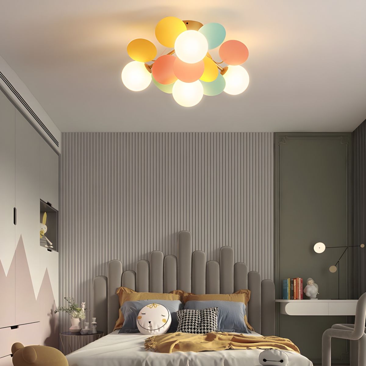 Round Macaron Ceiling Lamp