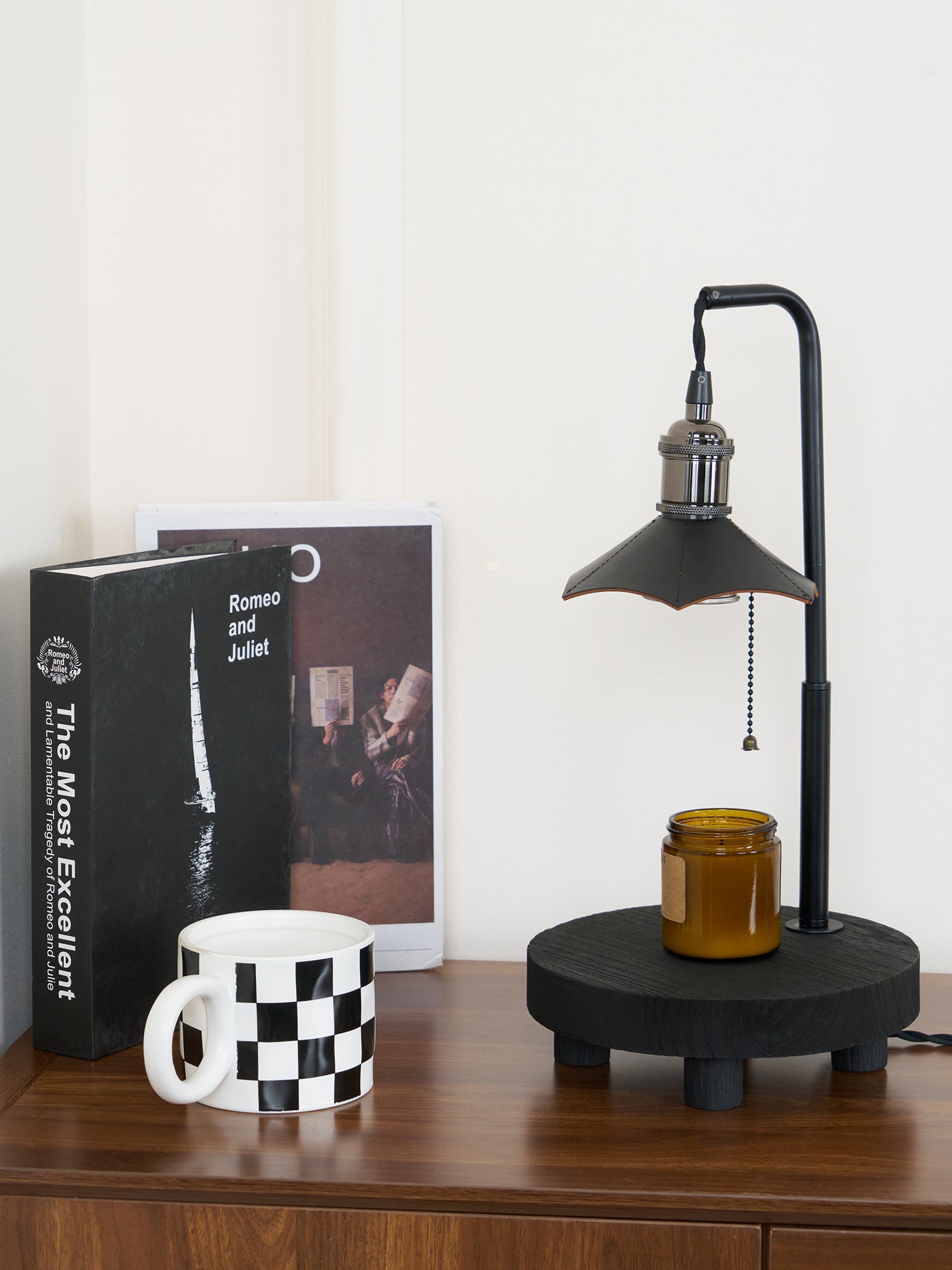 Cordero Wooden Stool Table Lamp