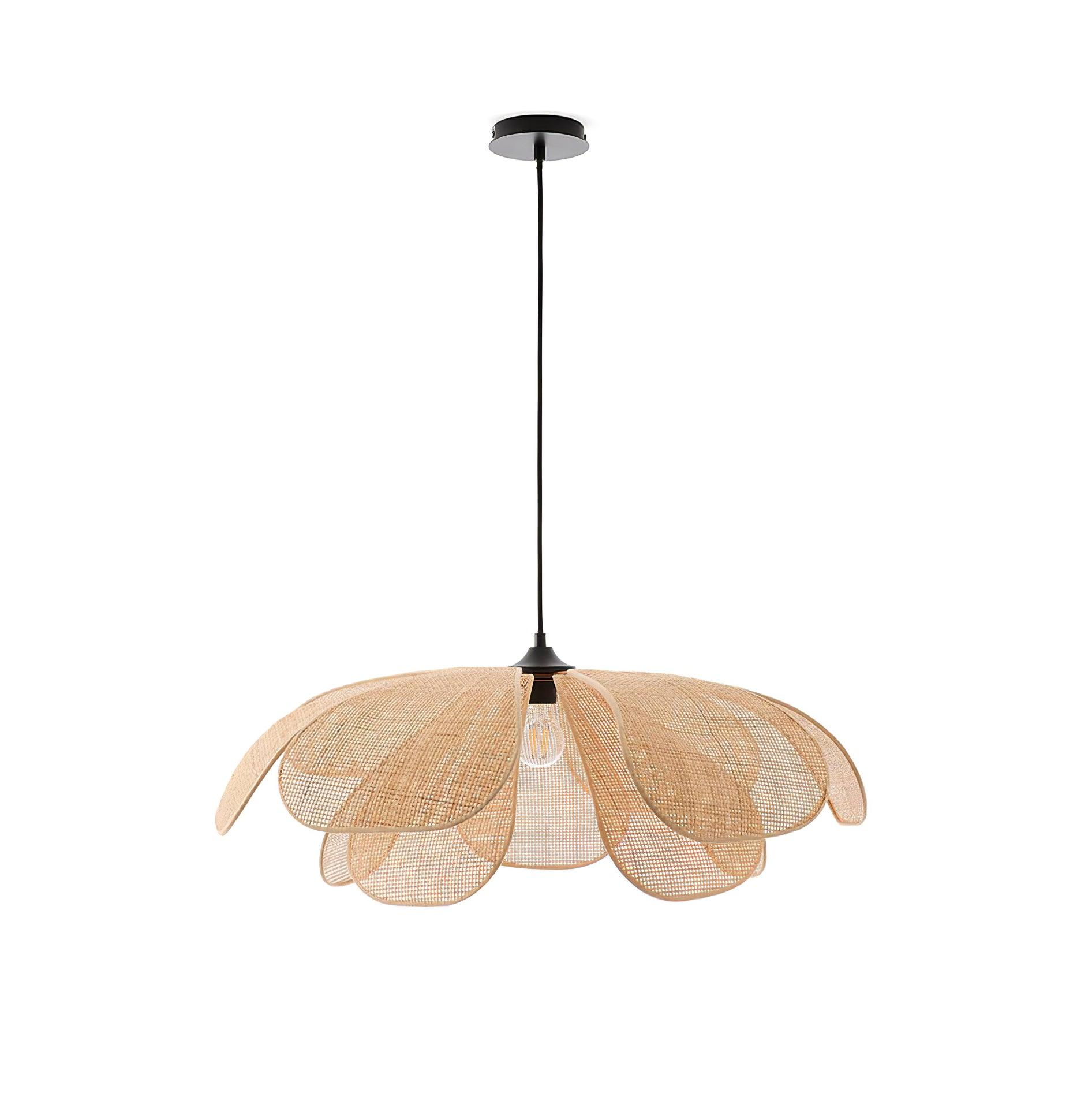 Rattan Petal Pendant Lamp