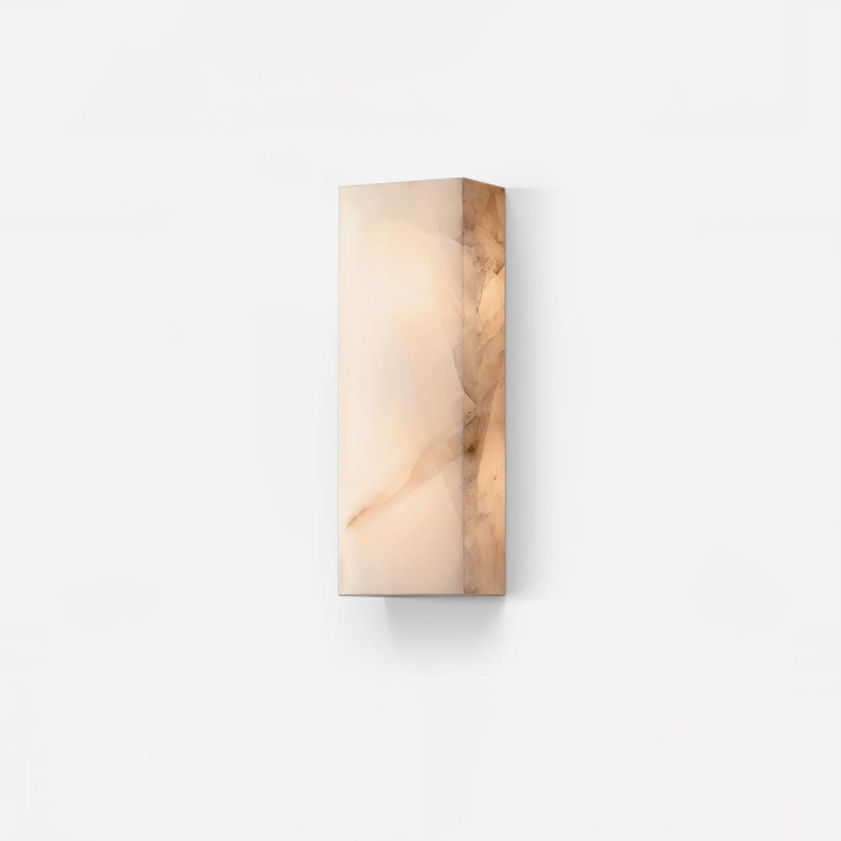 Rectangular Alabaster Wall Sconce