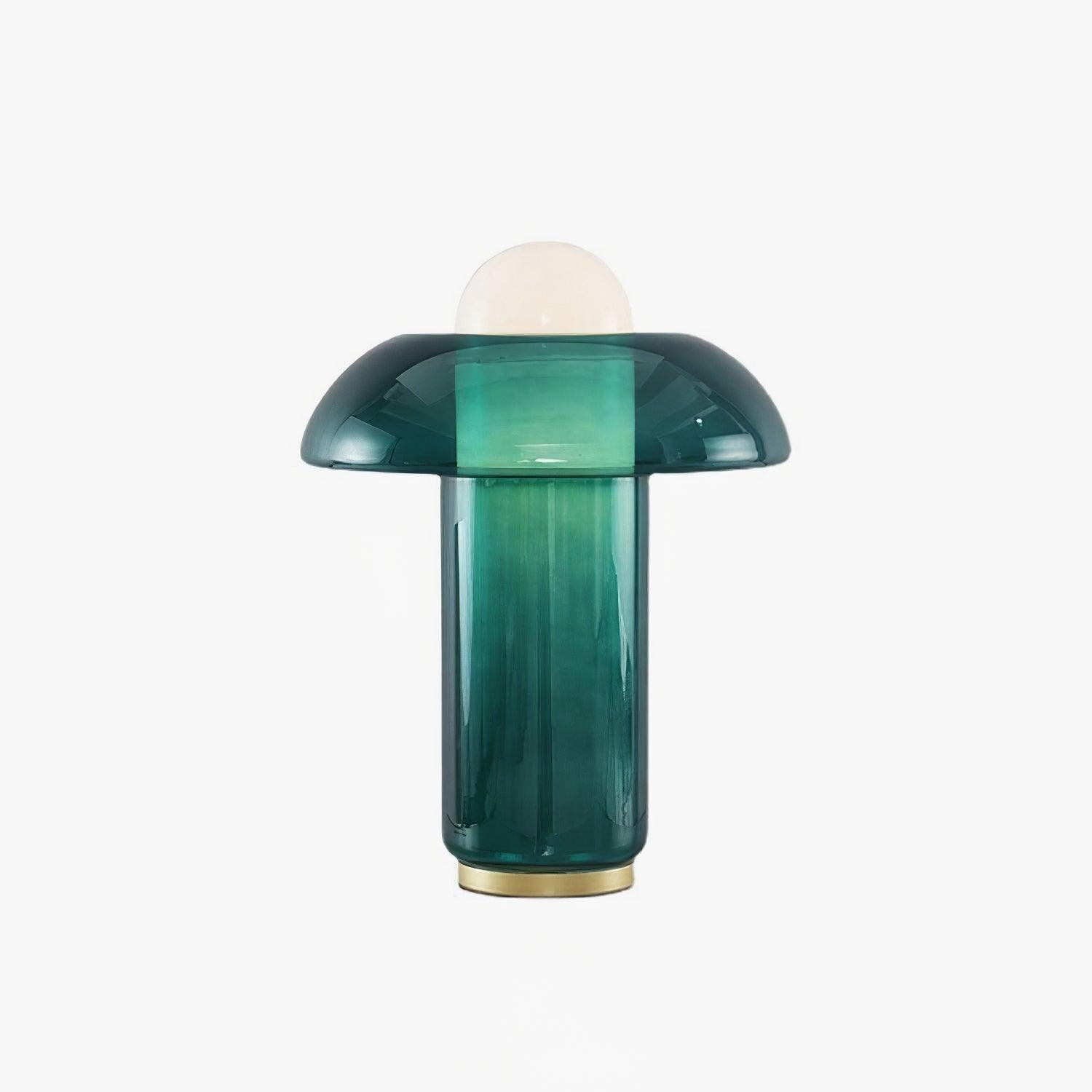 Glass Mushroom Table Lamp