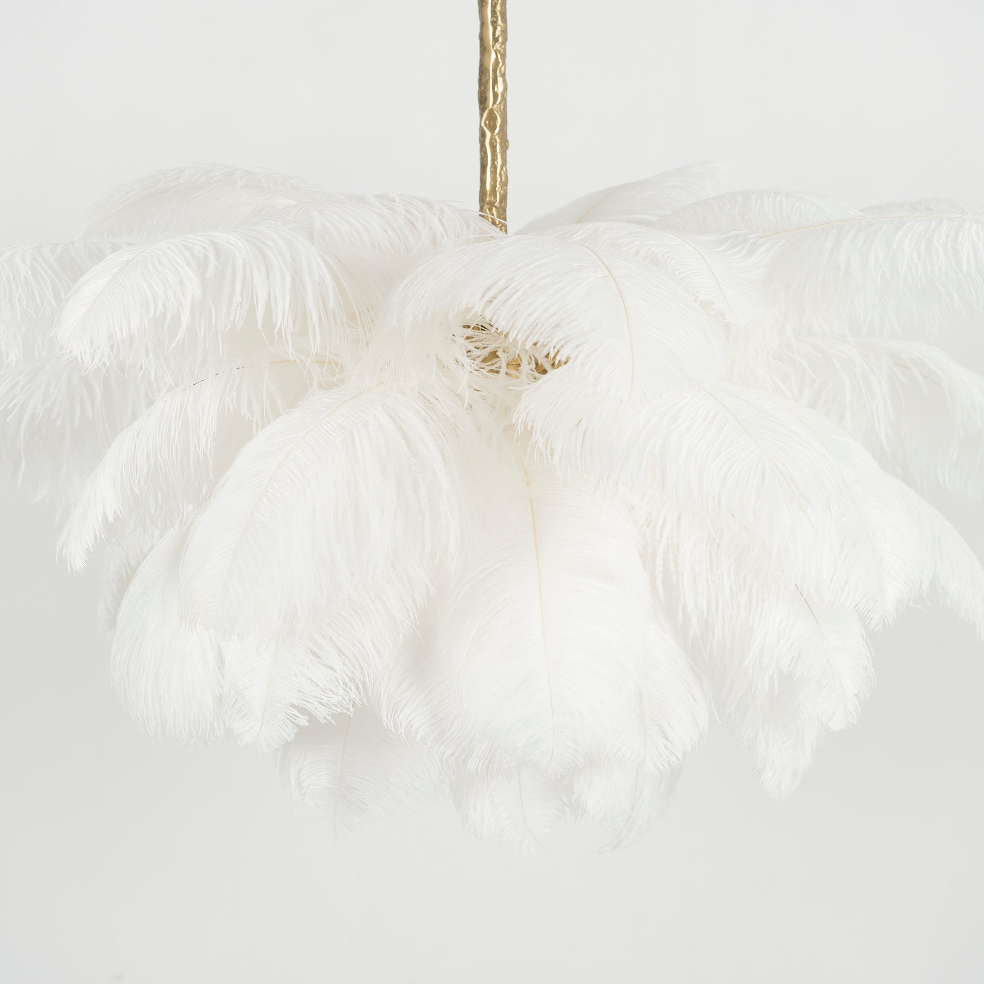 Ostrich Feather Chandelier