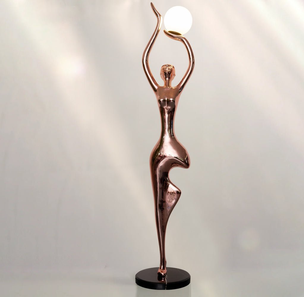 Pose Yoga Sculpture Floor Lamp