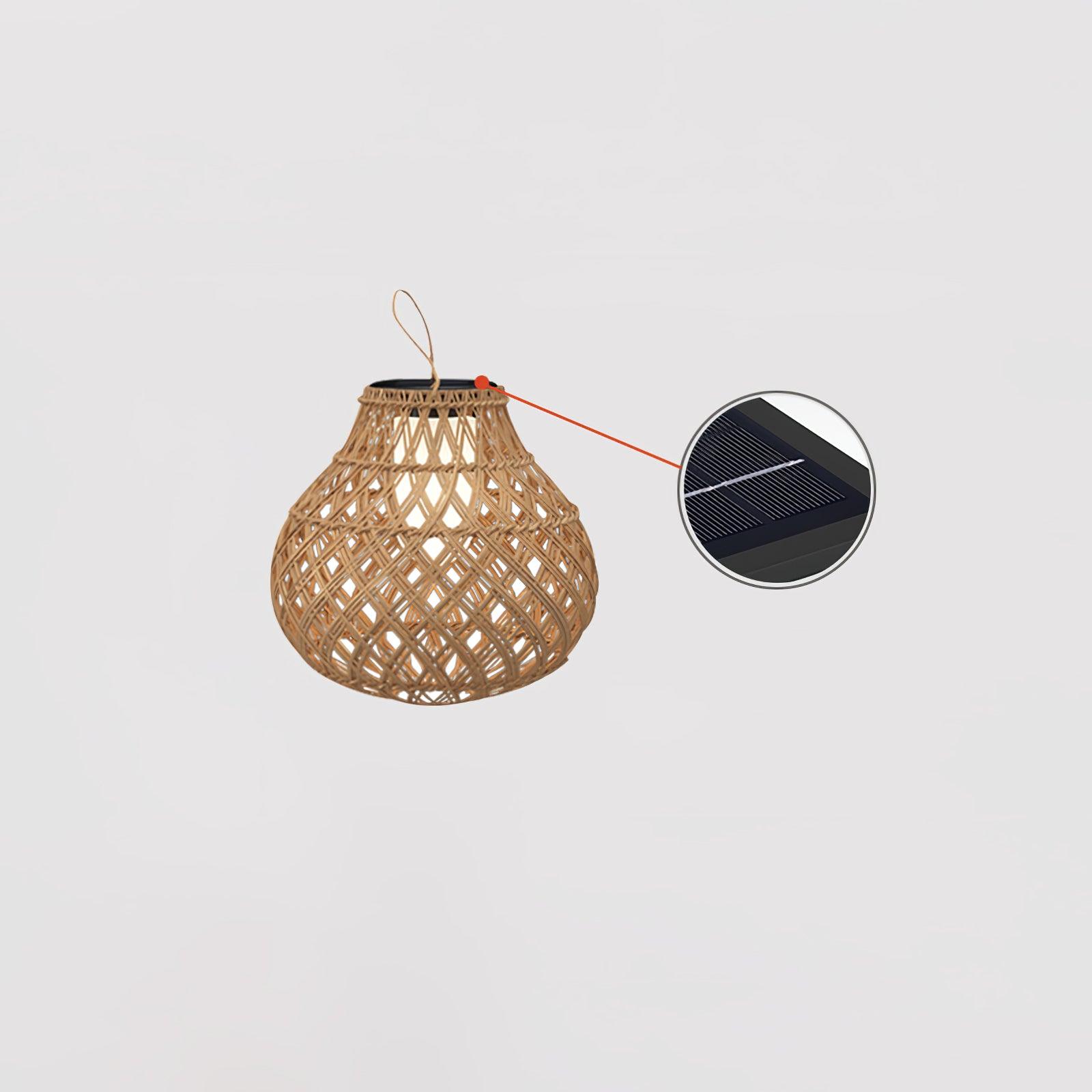 Woven Sphere Lantern Outdoor Lamp