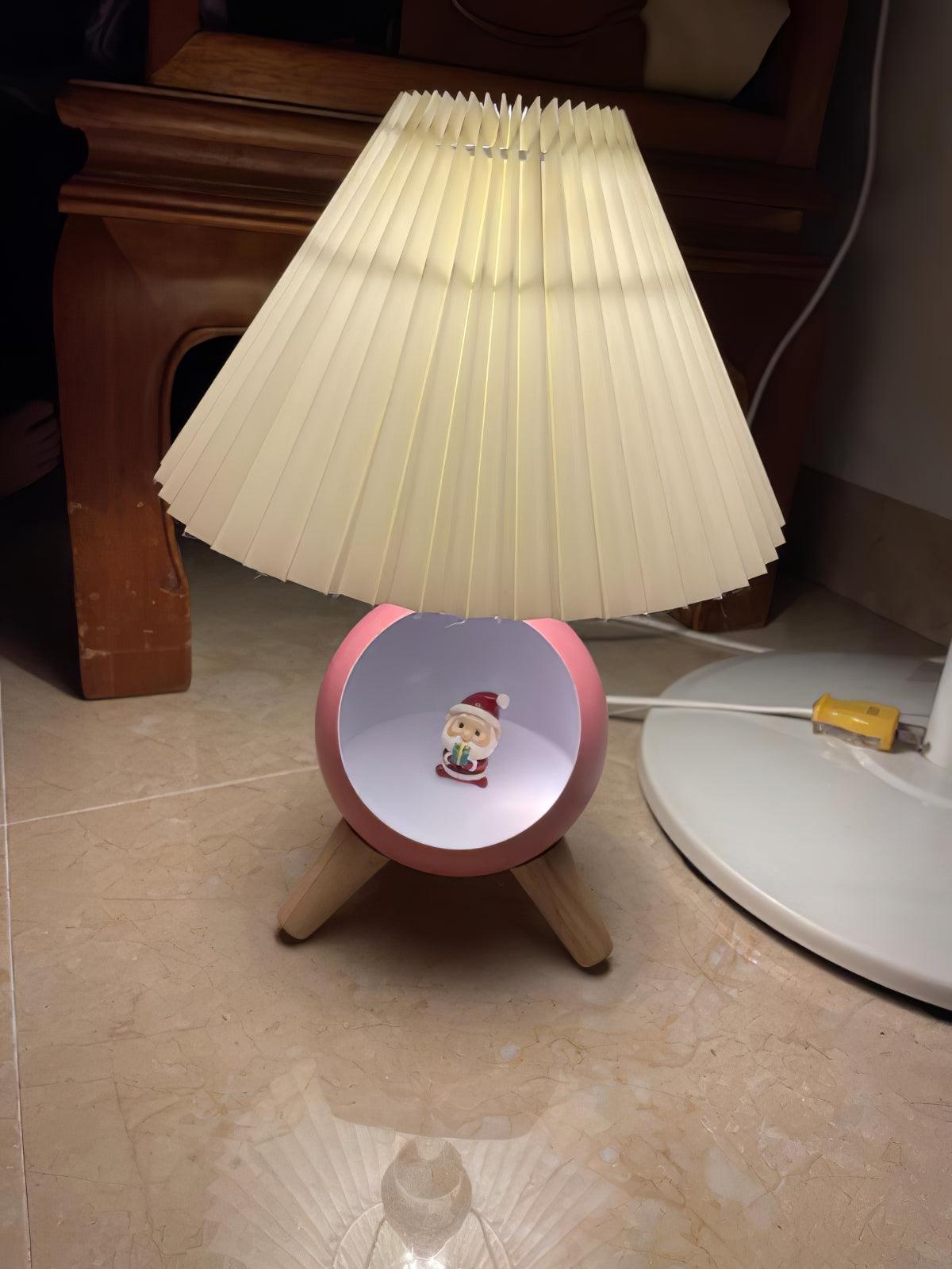 Wood Small Table Lamp