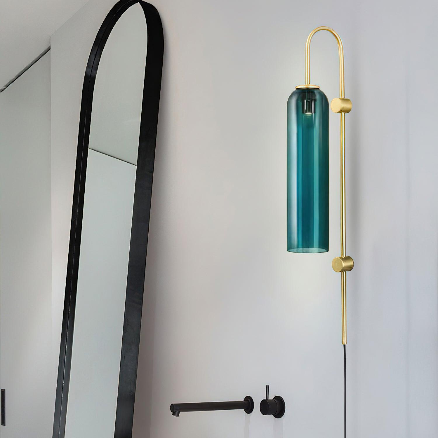 Modern Glass Plug-In Wall Lamp