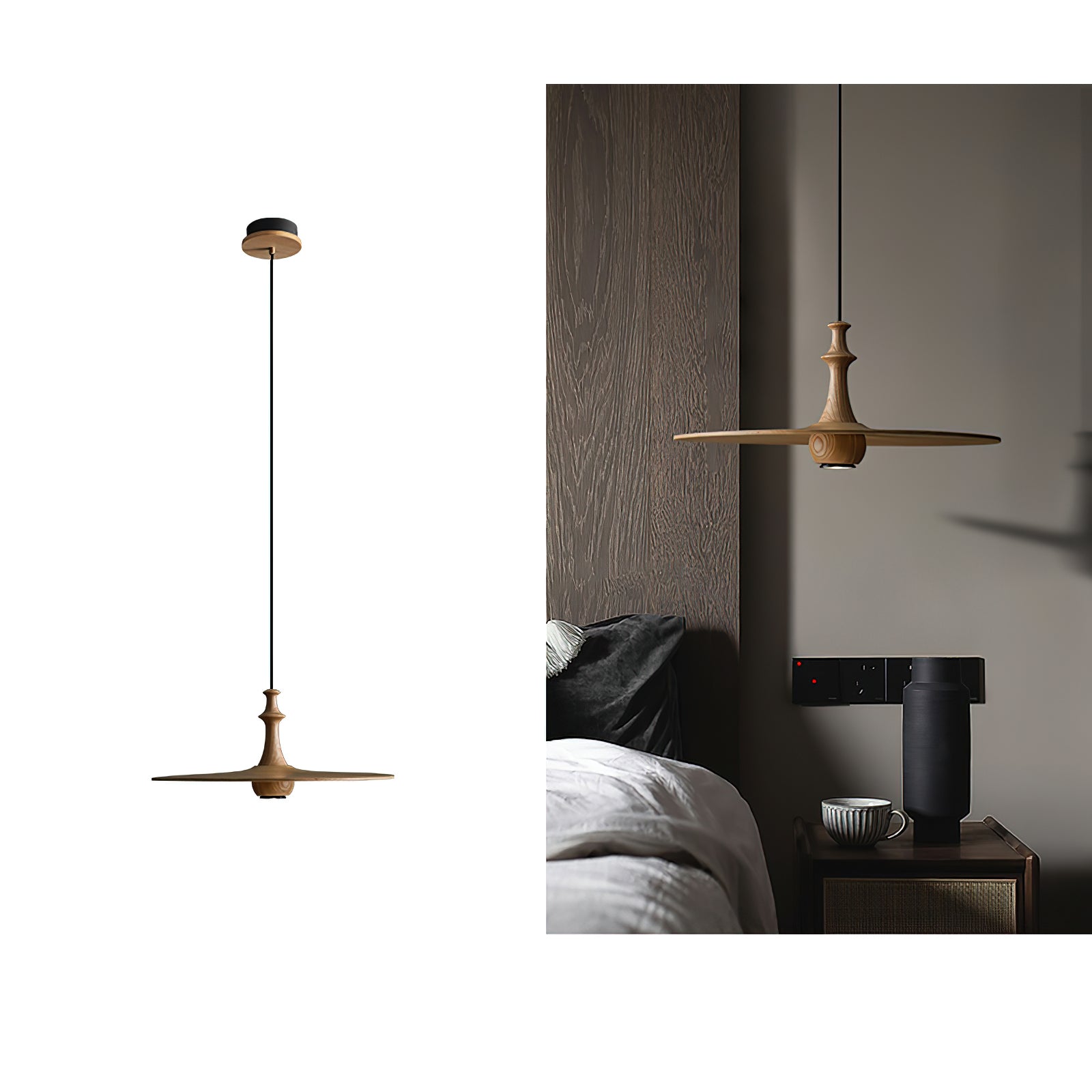 Spindle Disc Pendant Lamp