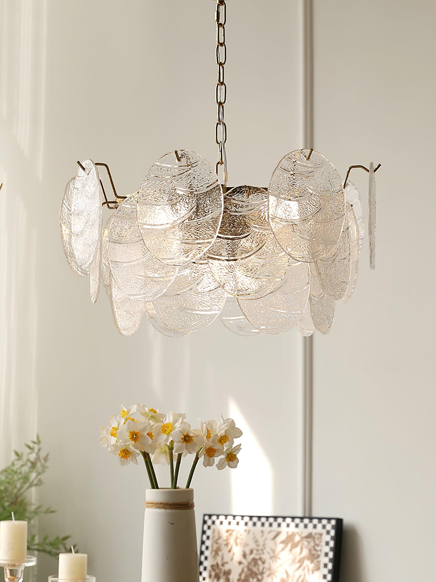 Glass Disc Chandelier