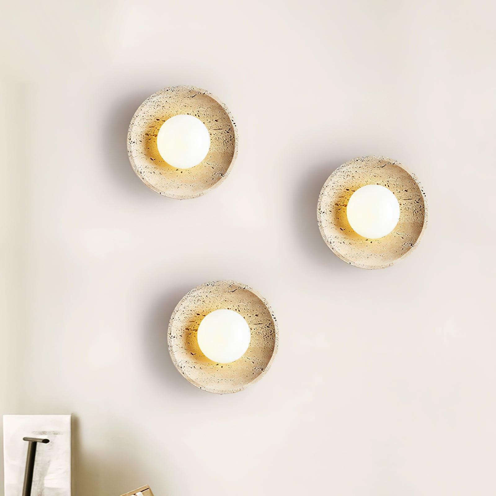 Stone Eclipse Plug-in Wall Light