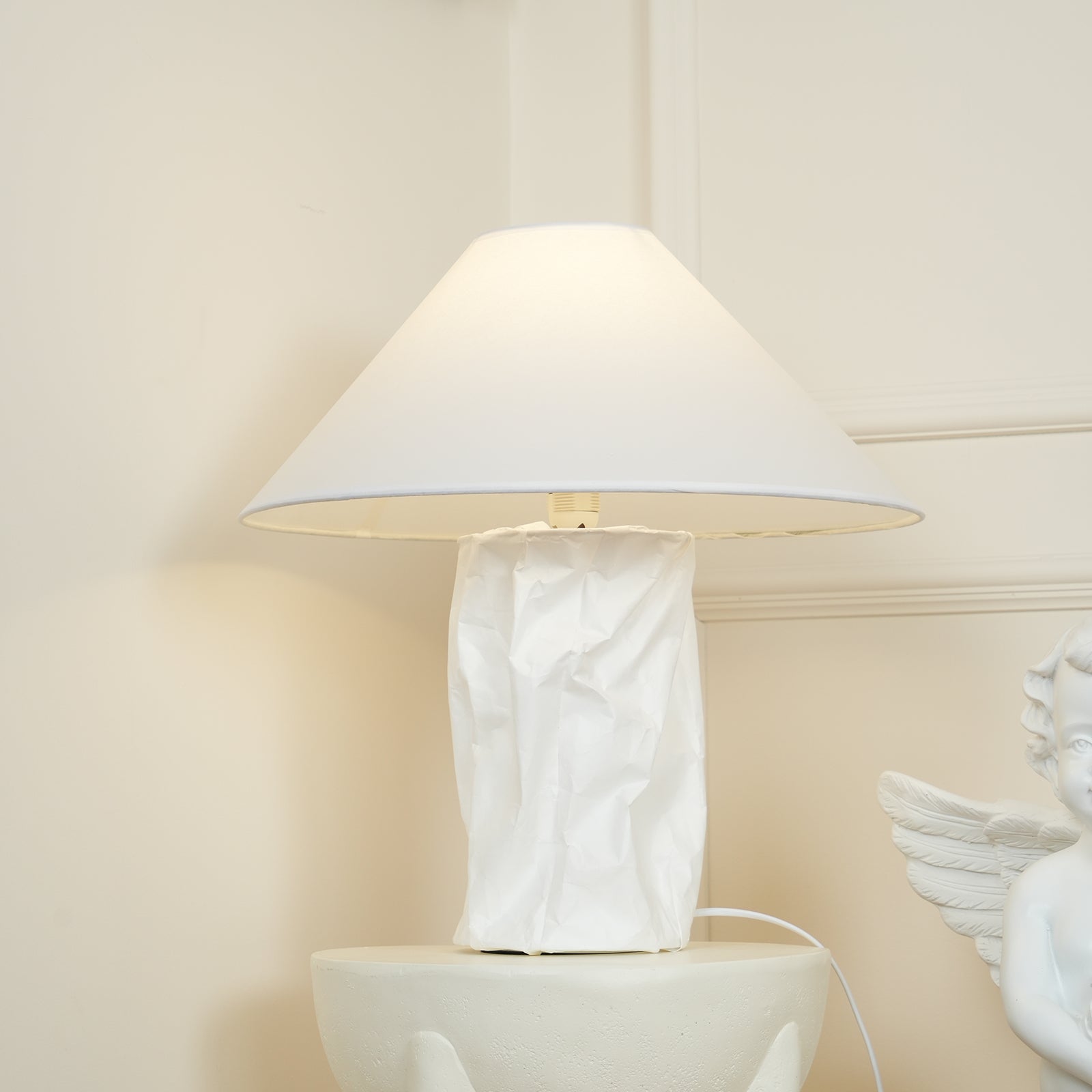 Crinkle Paper Table Lamp