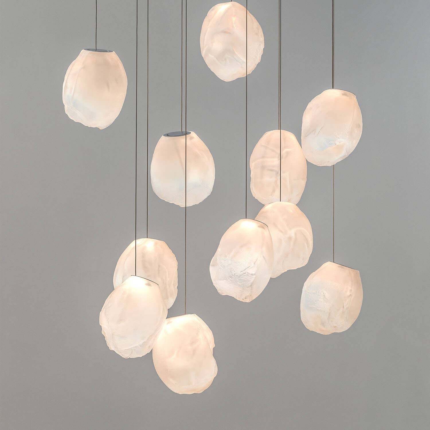 Liquid Glass Stone Pendant Light