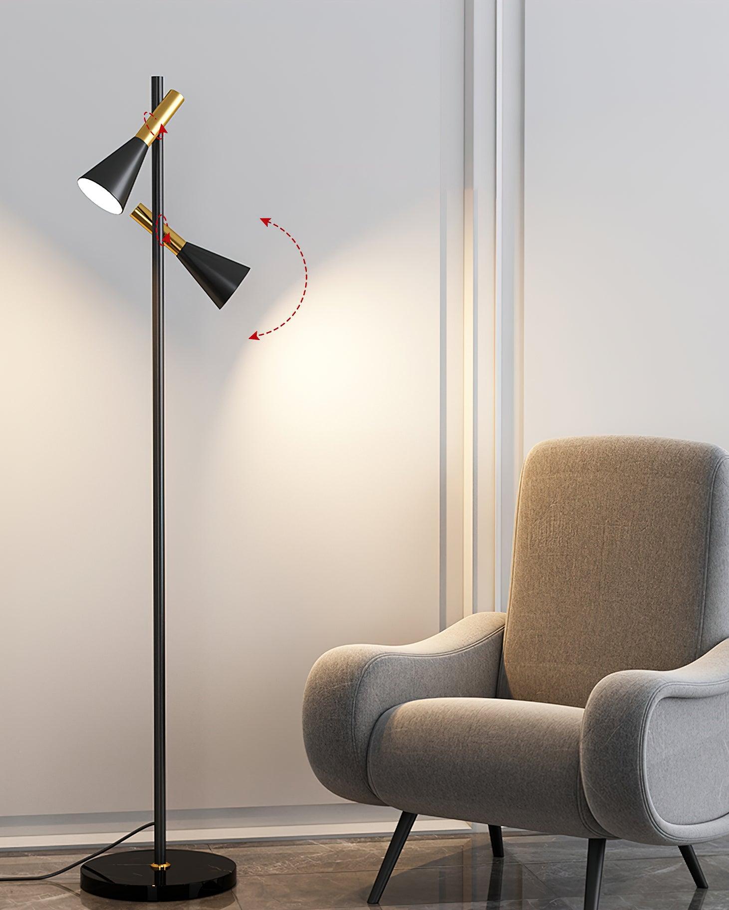 Lron Mouth Floor Lamp