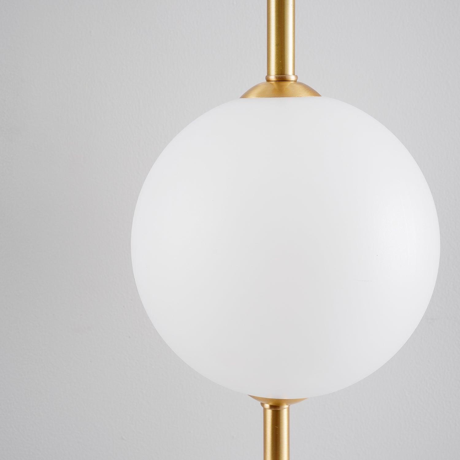 Vertical Globe Plug-in Wall Lamp