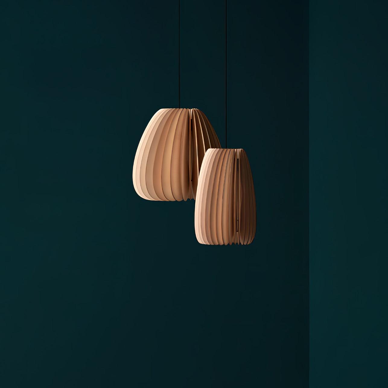 Wooden Orb Pendant Lamp