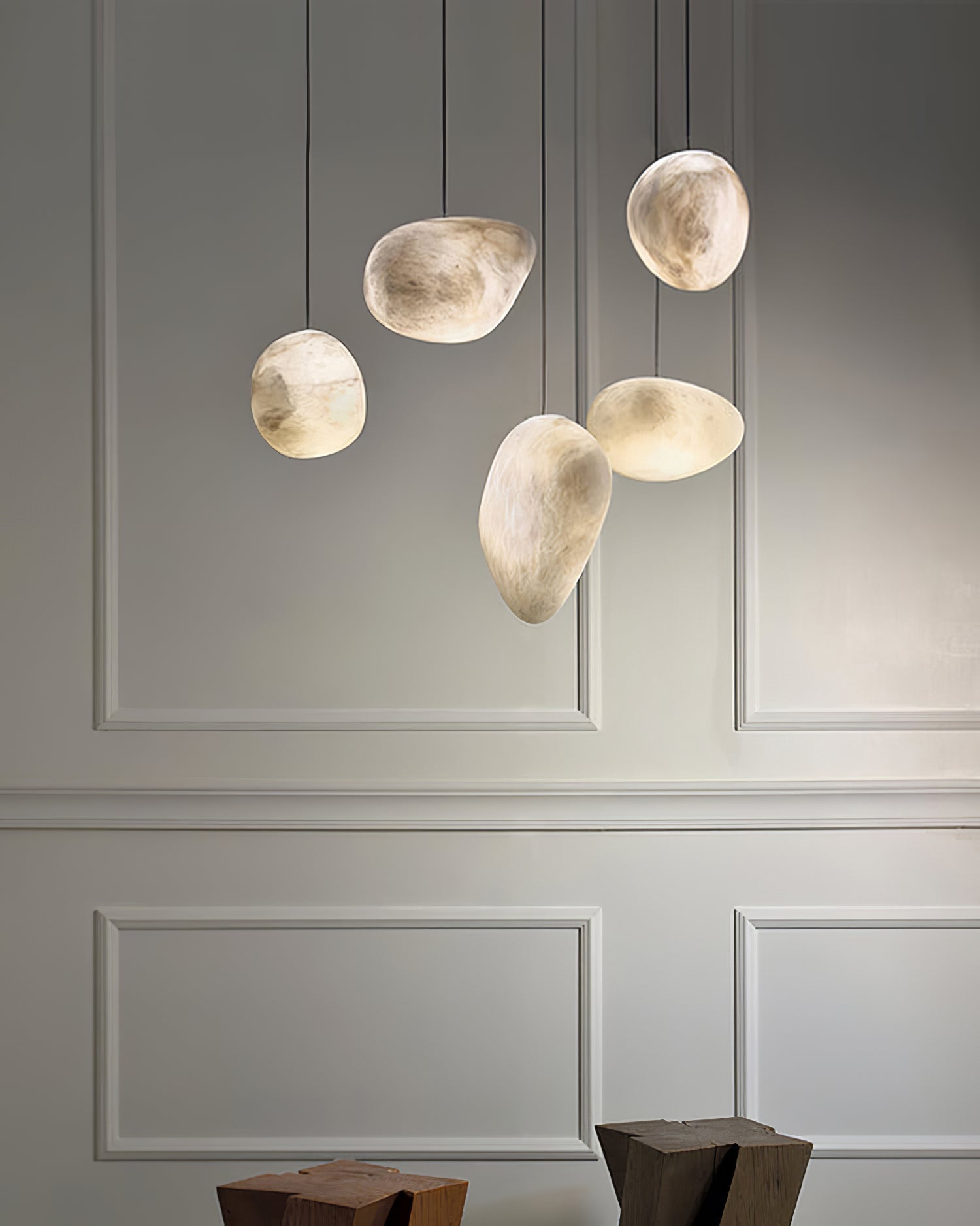 Pebbles Alabaster Pendant Lamp