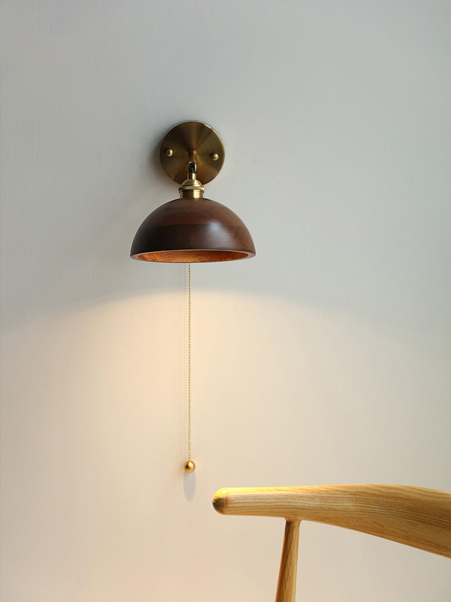 Vintage Wood Wall Lamp