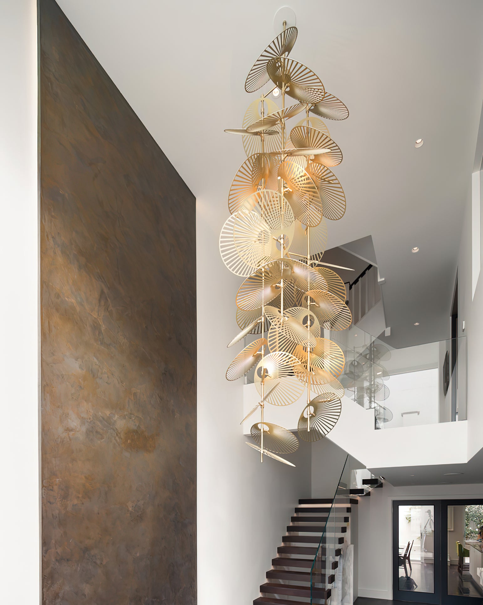 Cattail Leaf Chandelier