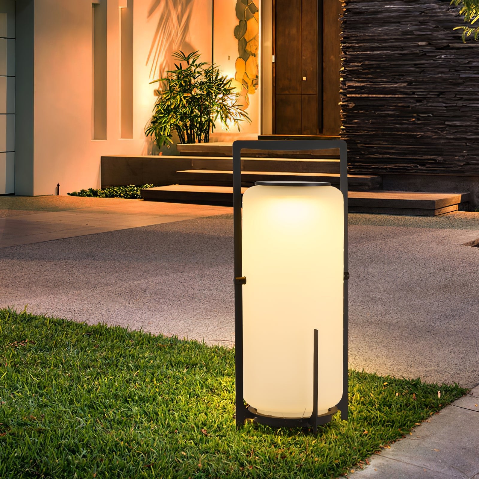 Twilight Lantern Solar Outdoor Table Lamp