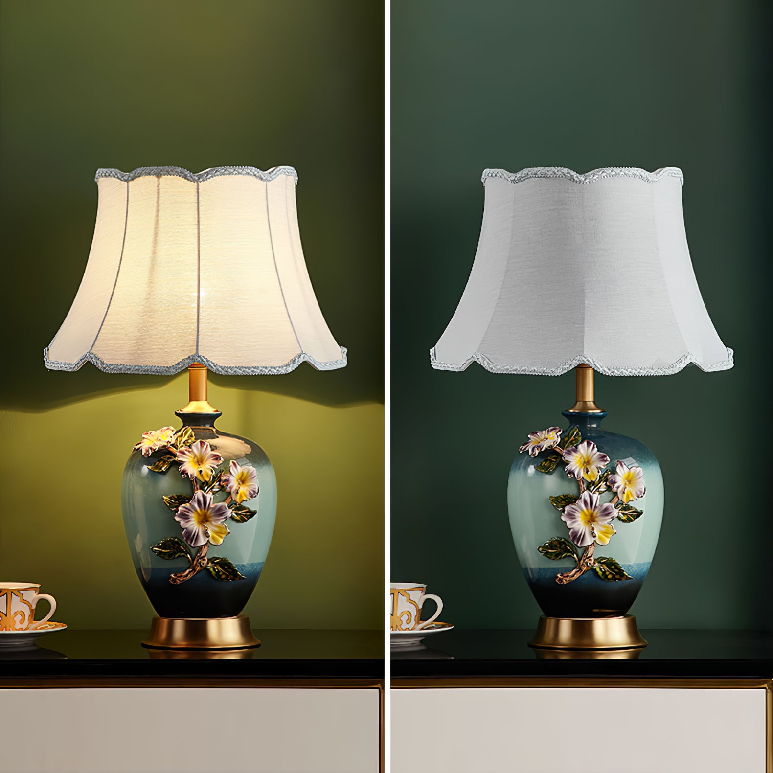 Ceramic Pattern Table Lamp