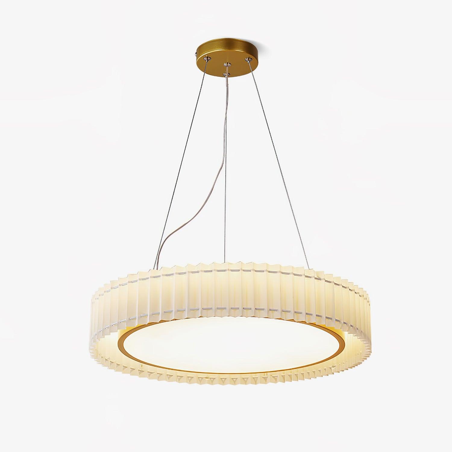 Round Pleated Pendant Lamp