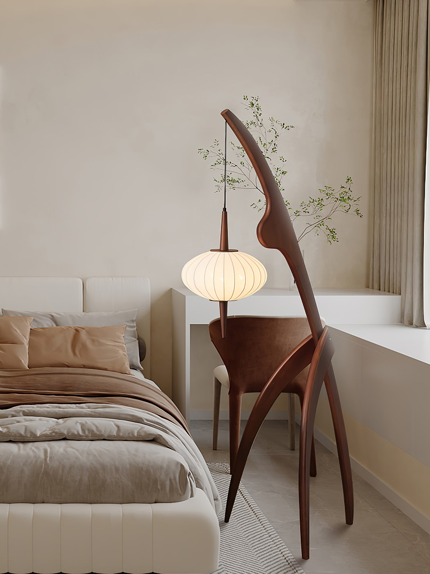 Mantis Wood Floor Lamp