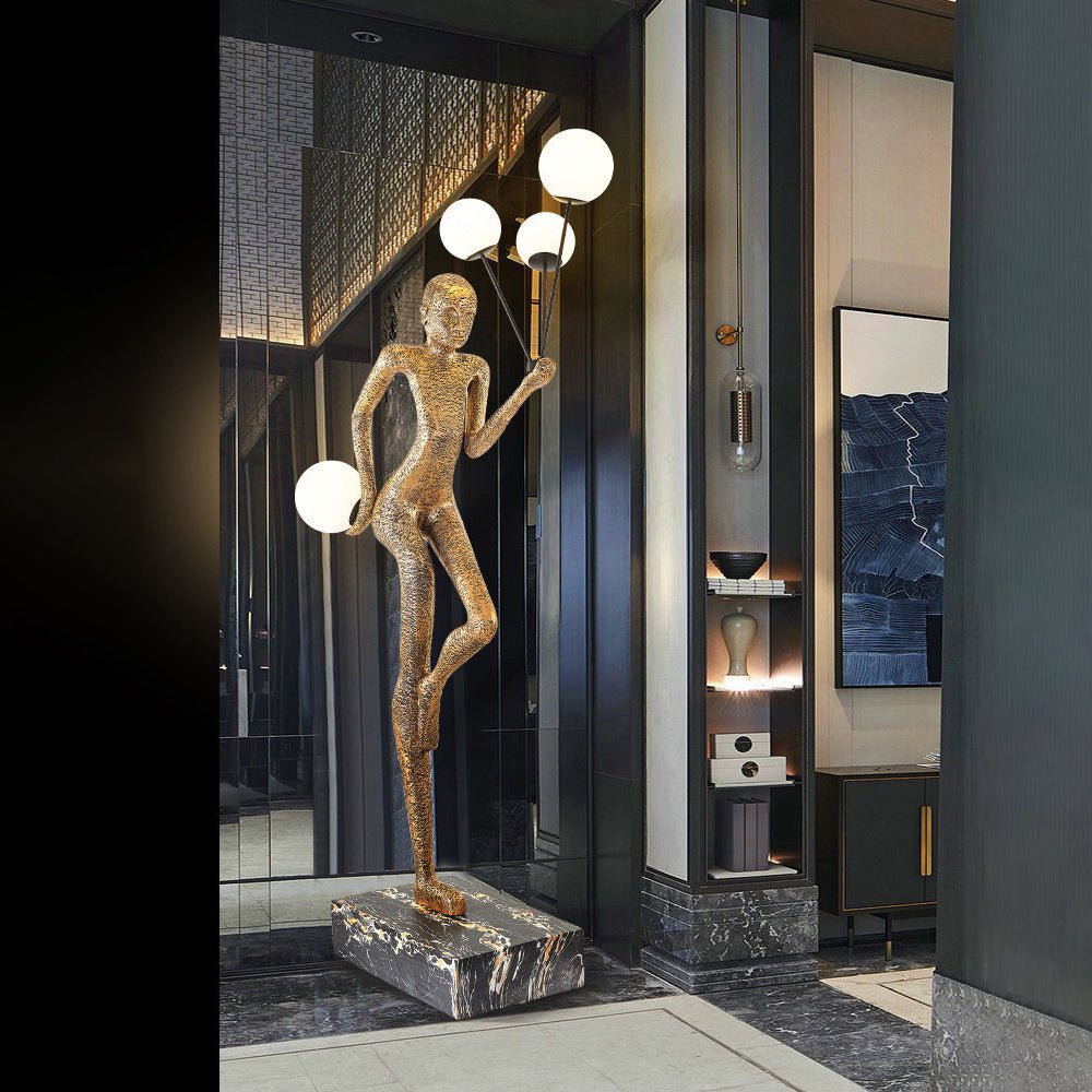 Juggling Sculptor Floor Lamp