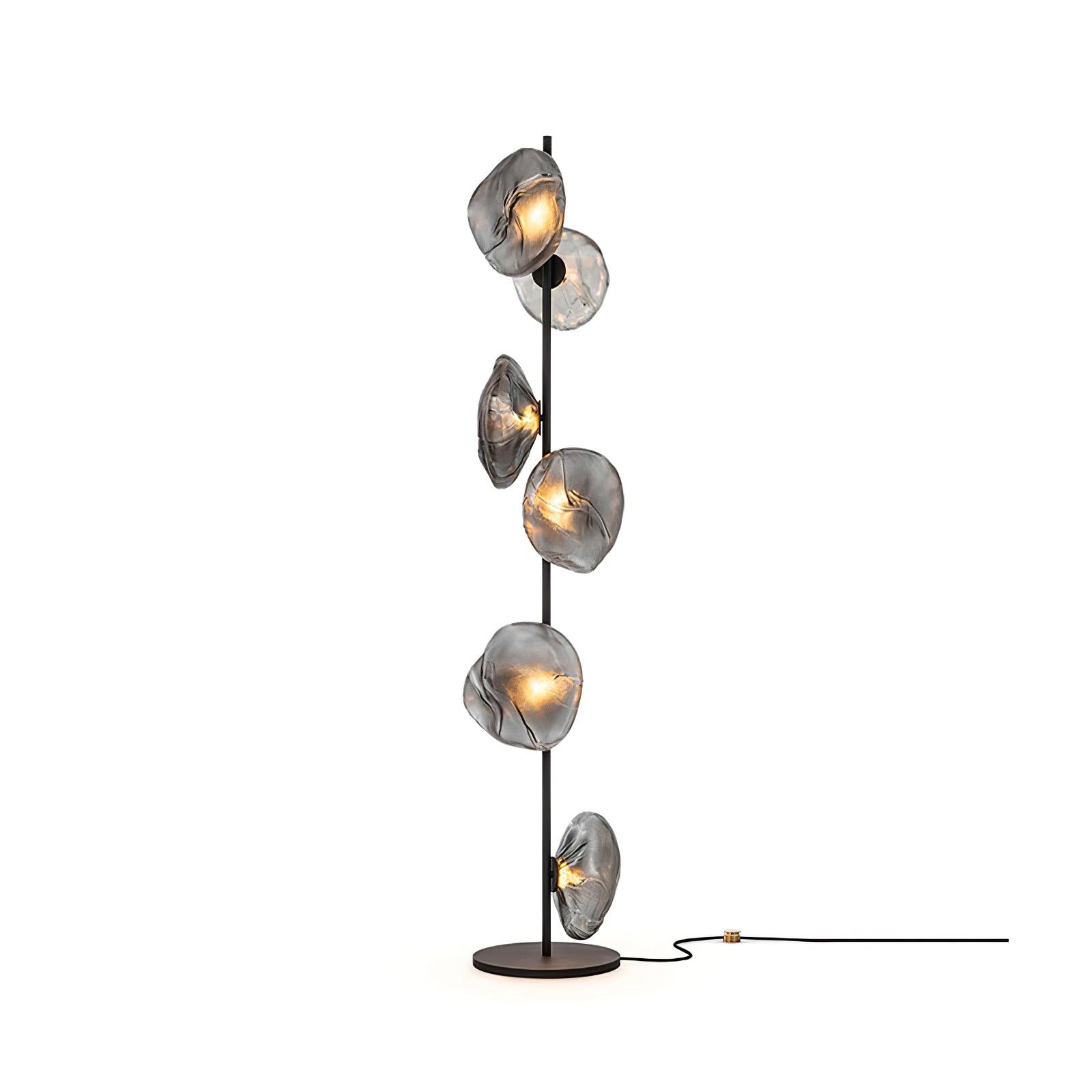 Glass Mesh Petals Floor Lamp