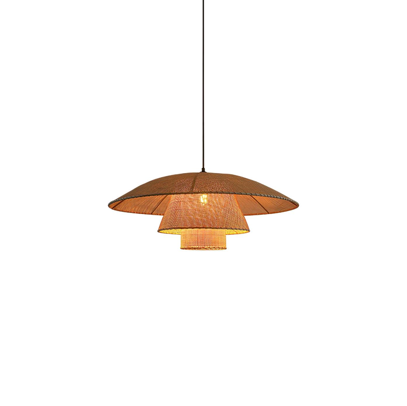 Hat Weave Rattan Pendant Lamp