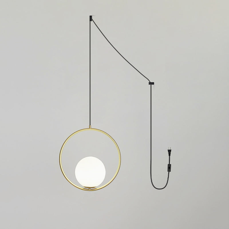 Mila Brass Pendant Swag Light